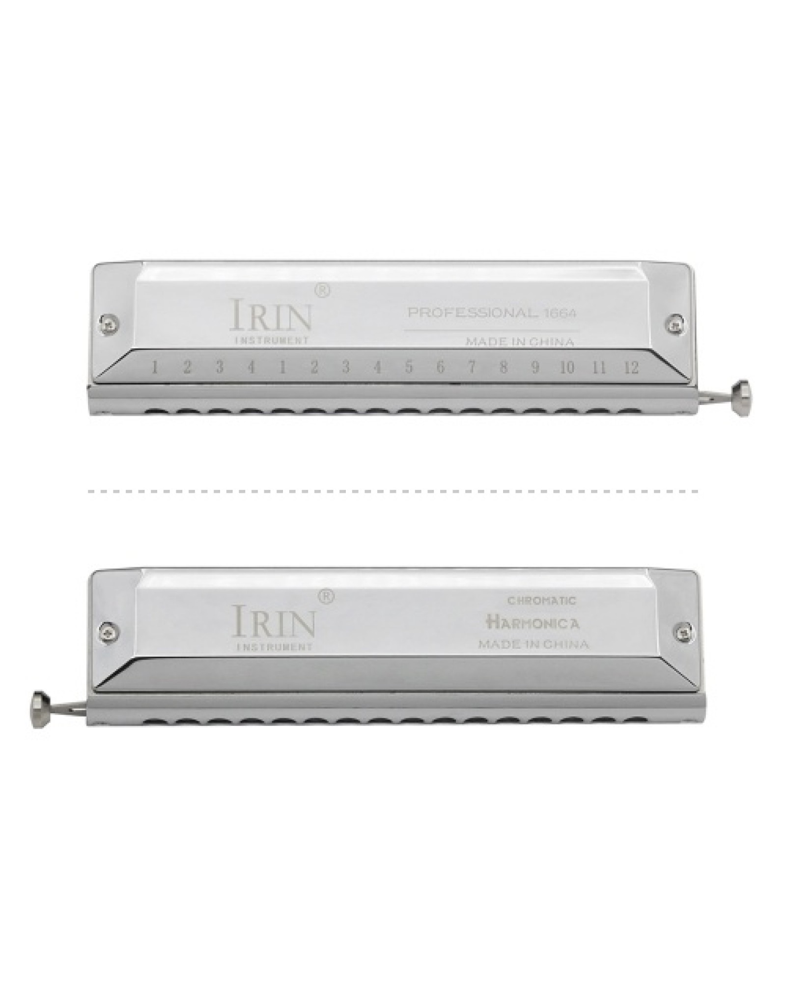 16 Hole 64 Tones Chromatic Harmonica Mouth Organ Key of C Reed Wind Instrument
