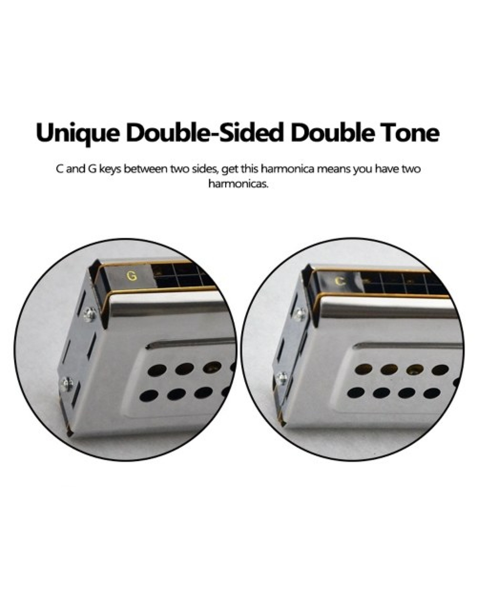 Both Sides Harmonica 24 Holes C And G Double Tones Harmonica Mouth Organ Woodwind Instruments
