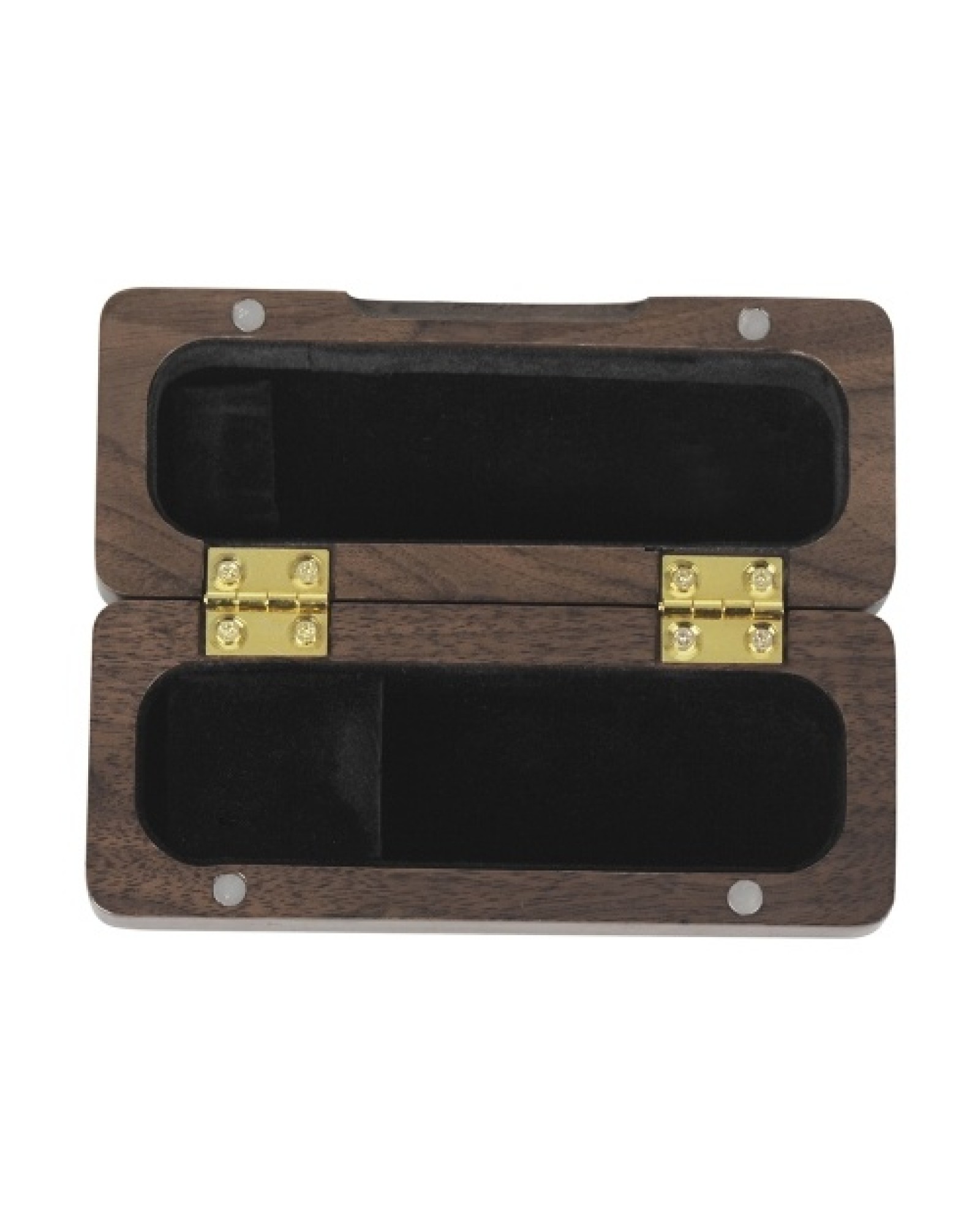 Wooden Saxophone Sax Mouthpiece Holder Case Box Solid Wood