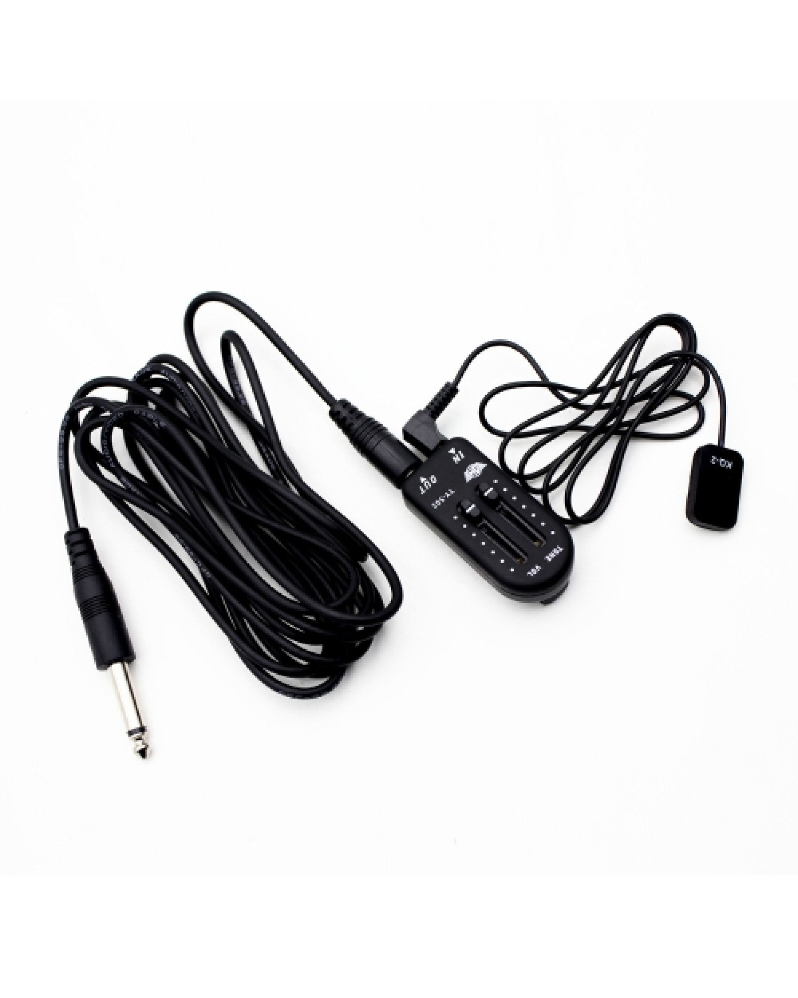 KQ-2 Piezo Contact Pickup Transducer with Volume Controller Tuner Audio Cable Sticker for Guitar Violin Banjo Mandolin Ukulele S
