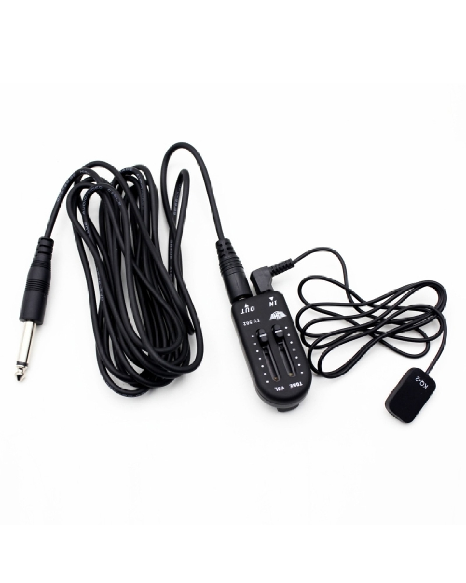 KQ-2 Piezo Contact Pickup Transducer with Volume Controller Tuner Audio Cable Sticker for Guitar Violin Banjo Mandolin Ukulele S