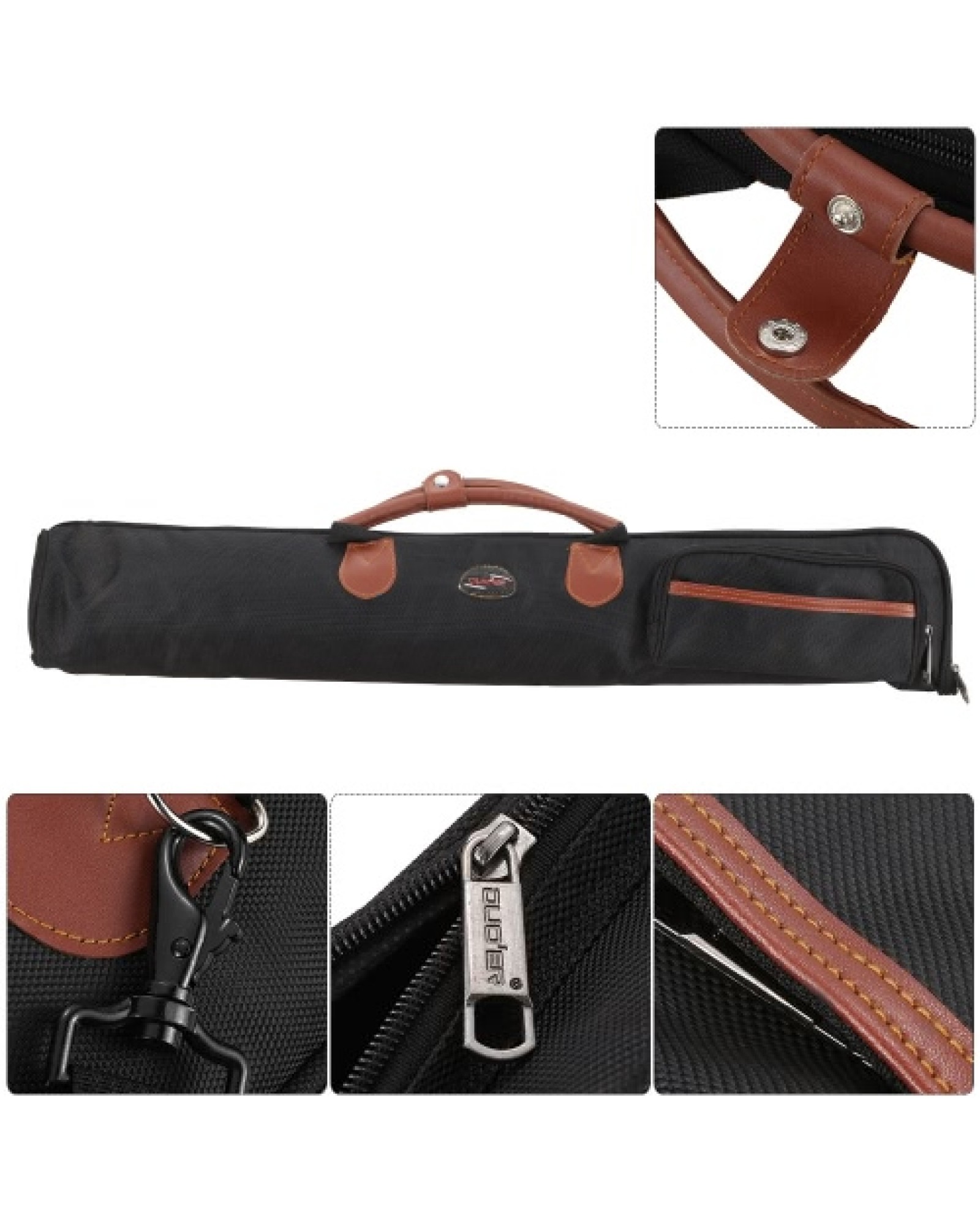 1680D Clarinet Bag Case Straight Type Thicken Padded 15mm Foam with Adjustable Shoulder Strap Pocket