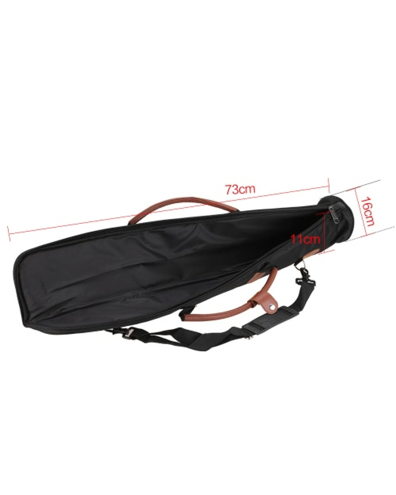 1680D Clarinet Bag Case Straight Type Thicken Padded 15mm Foam with Adjustable Shoulder Strap Pocket