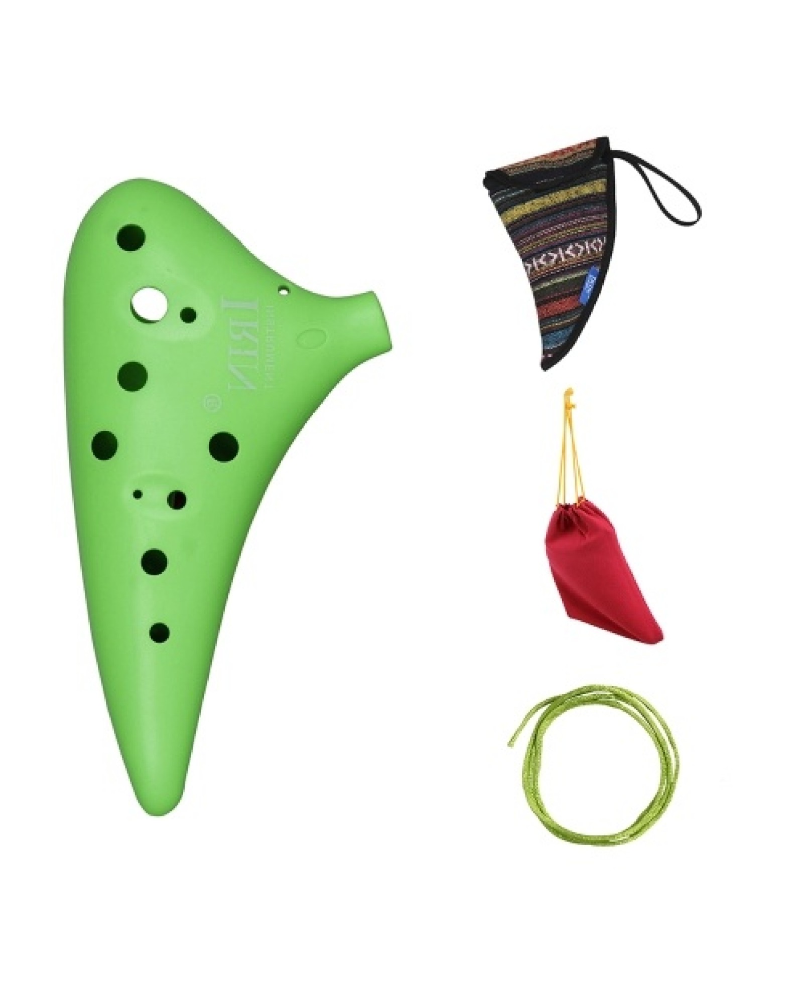 12 Hole Alto C Ocarina Vessel Flute ABS Material Sweet Potato Shape with 2 Protective Bags Musical Gift for Beginners