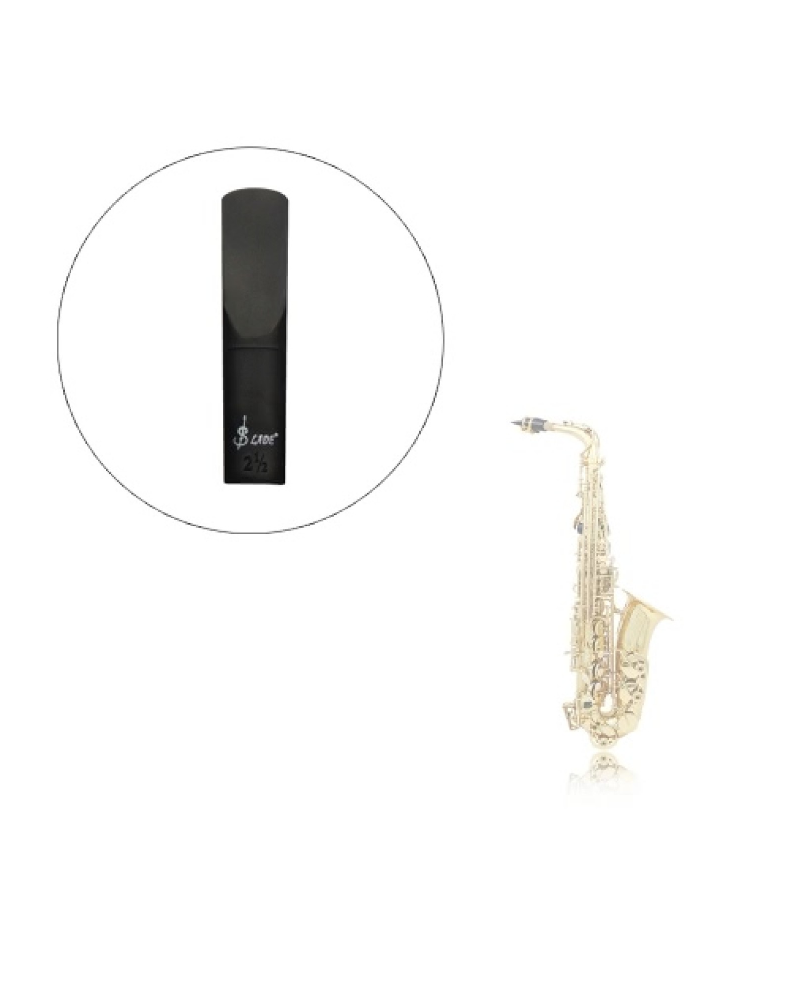 ABS Reed Strength 2.5 for Alto Eb Saxophone Sax Accessory Black