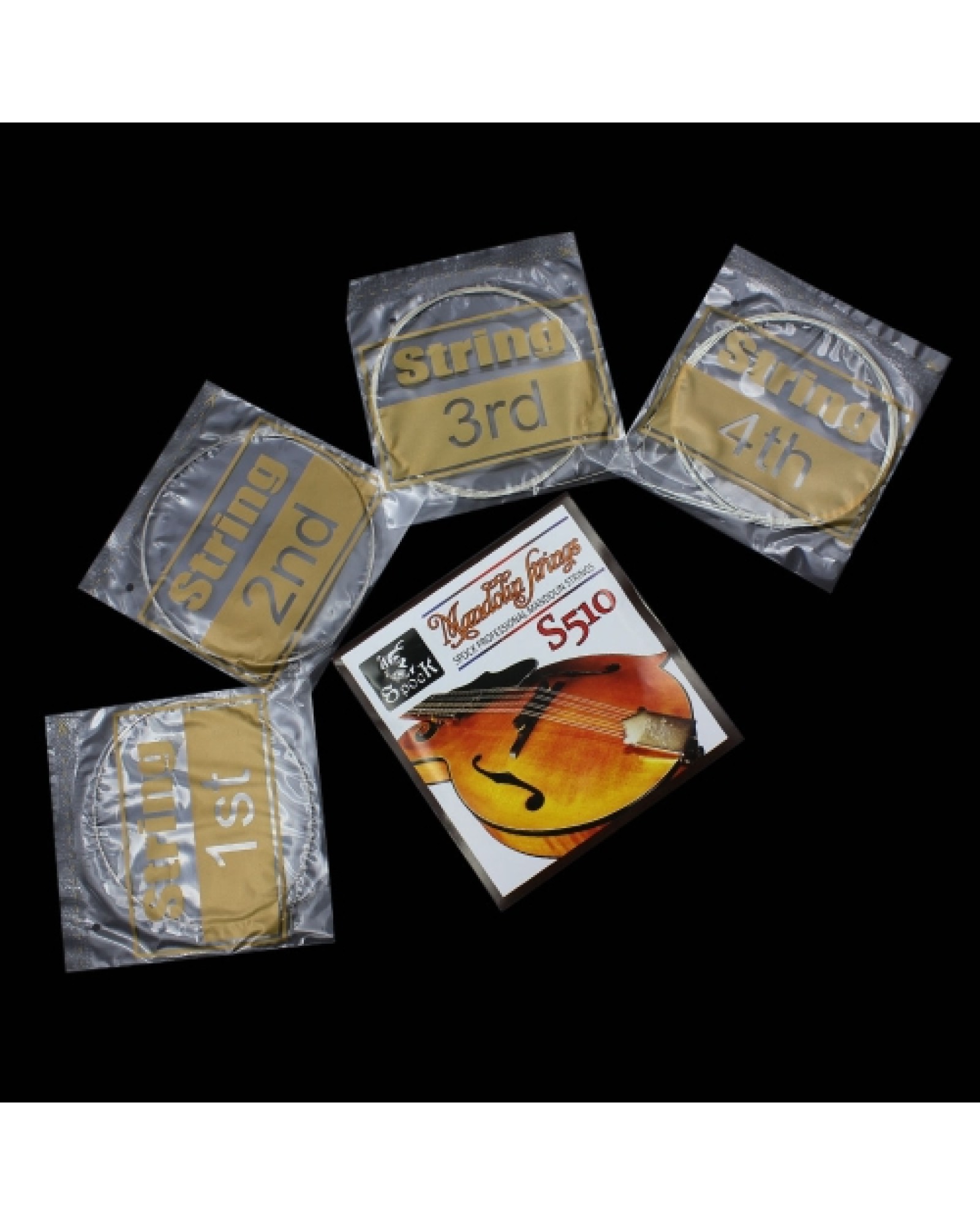 Spock S510 4pcs Mandolin String Stainless Steel Exquisite Stringed Musical Instrument