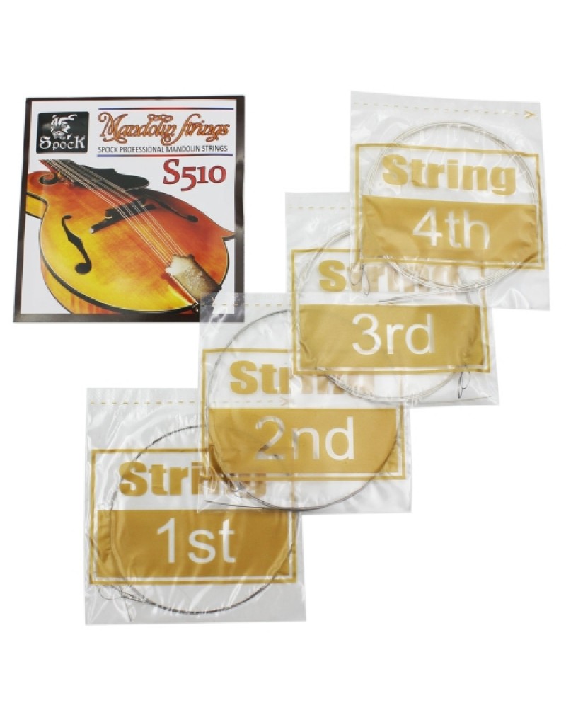 Spock S510 4pcs Mandolin String Stainless Steel Exquisite Stringed Musical Instrument