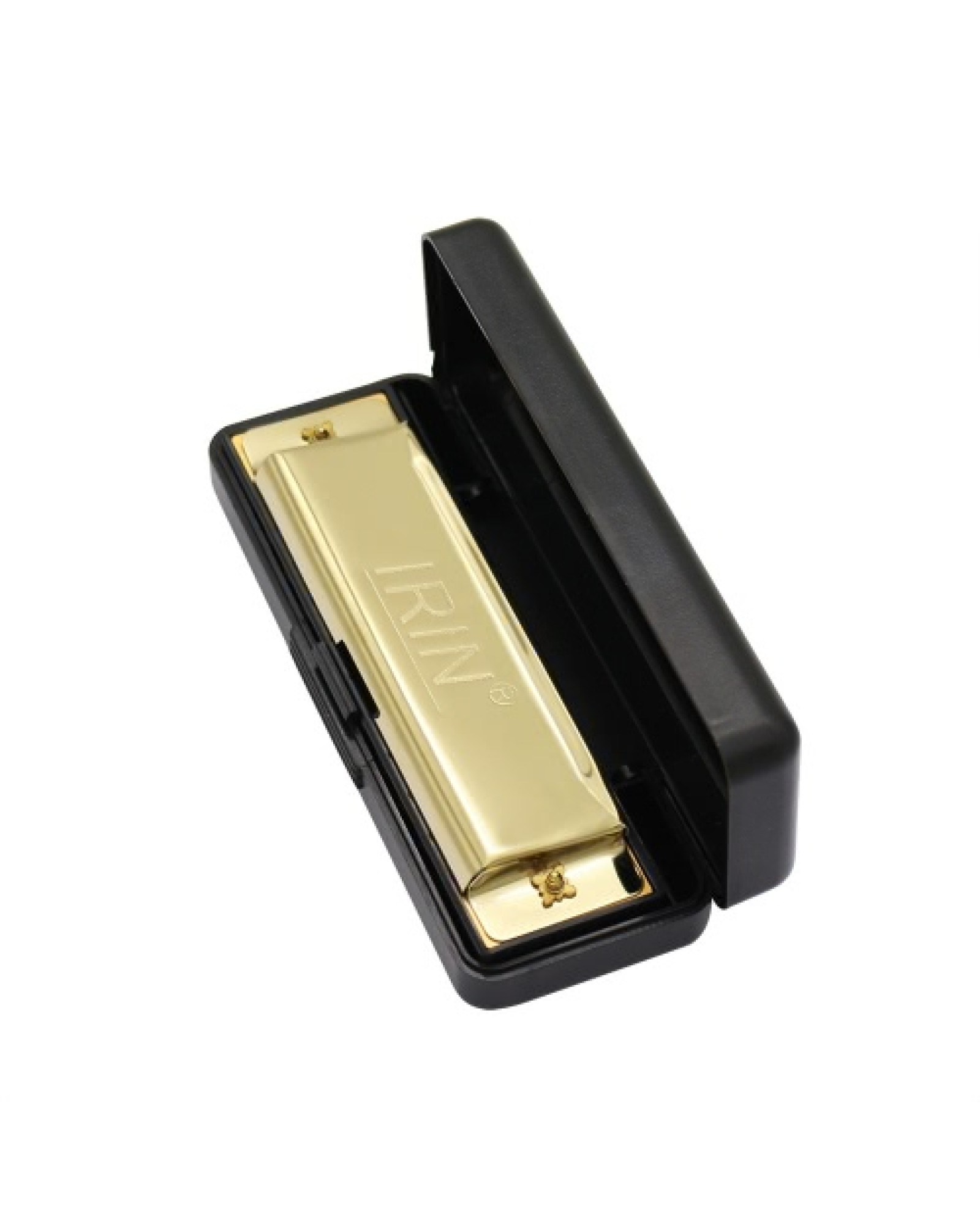10 Holes 20 Tone Diatonic Blues Harmonica Key of C with Case for Beginner Children Golden