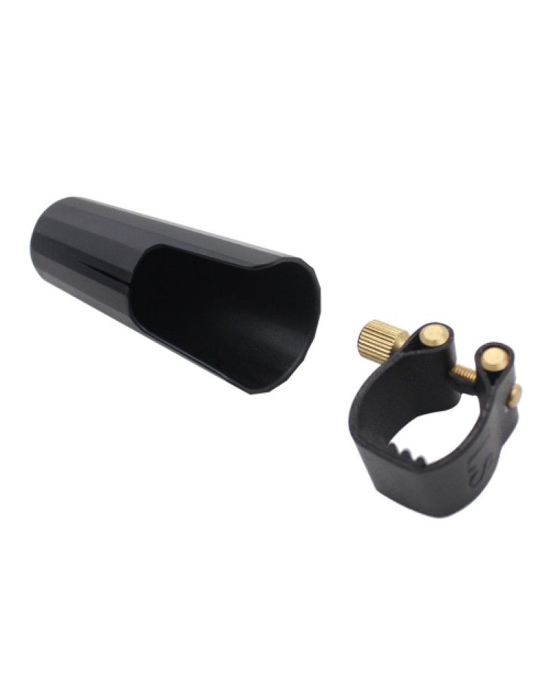 Leather Ligature Fastener with Plastic Cap for Clarinet Bakelite Mouthpiece Durable