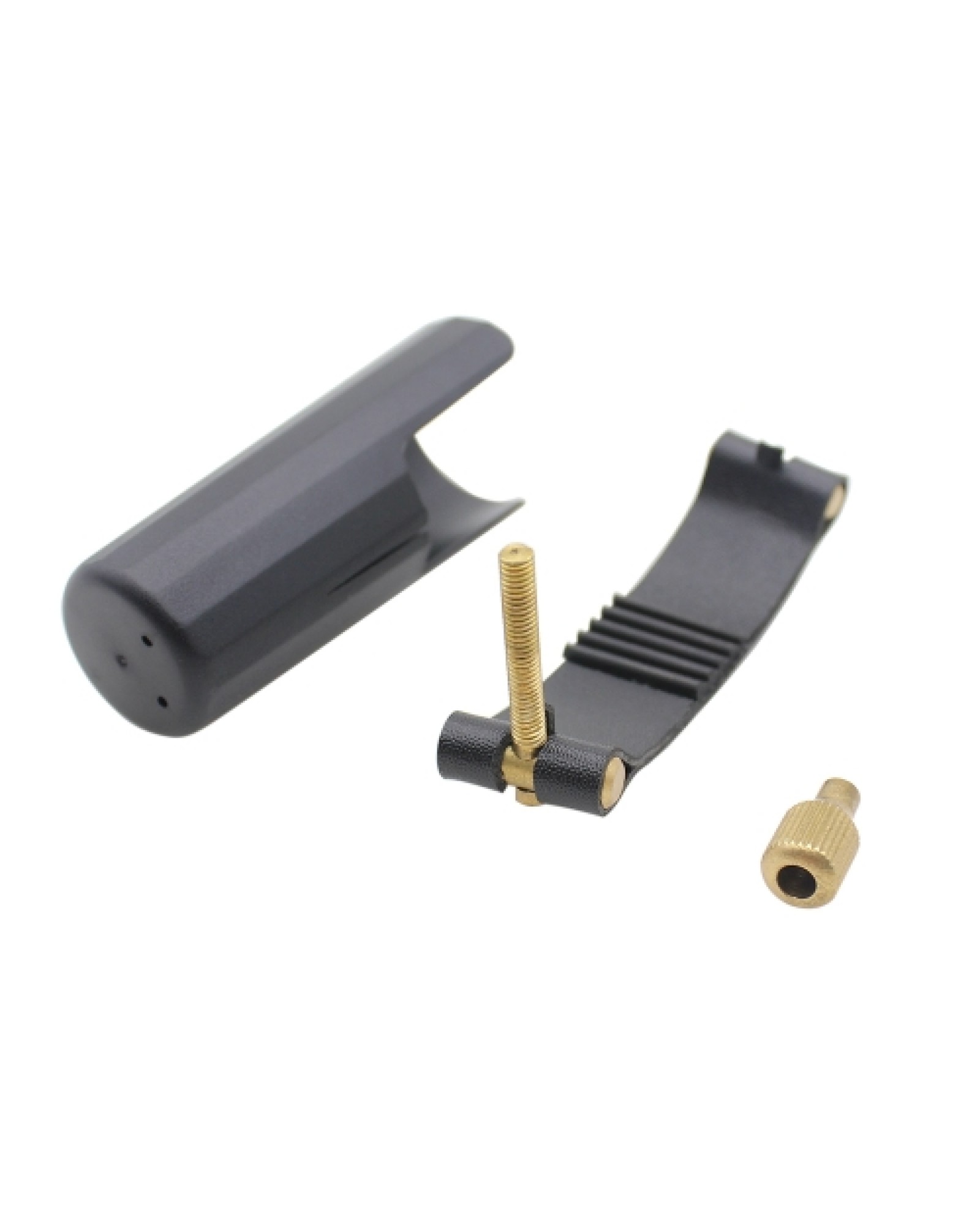 Leather Ligature Fastener with Plastic Cap for Clarinet Bakelite Mouthpiece Durable