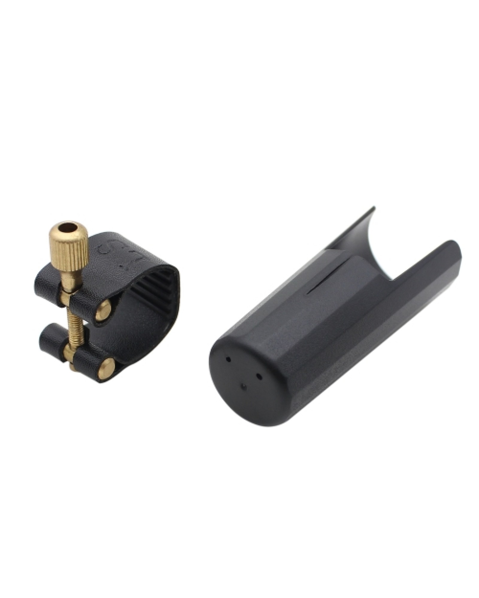 Leather Ligature Fastener with Plastic Cap for Clarinet Bakelite Mouthpiece Durable