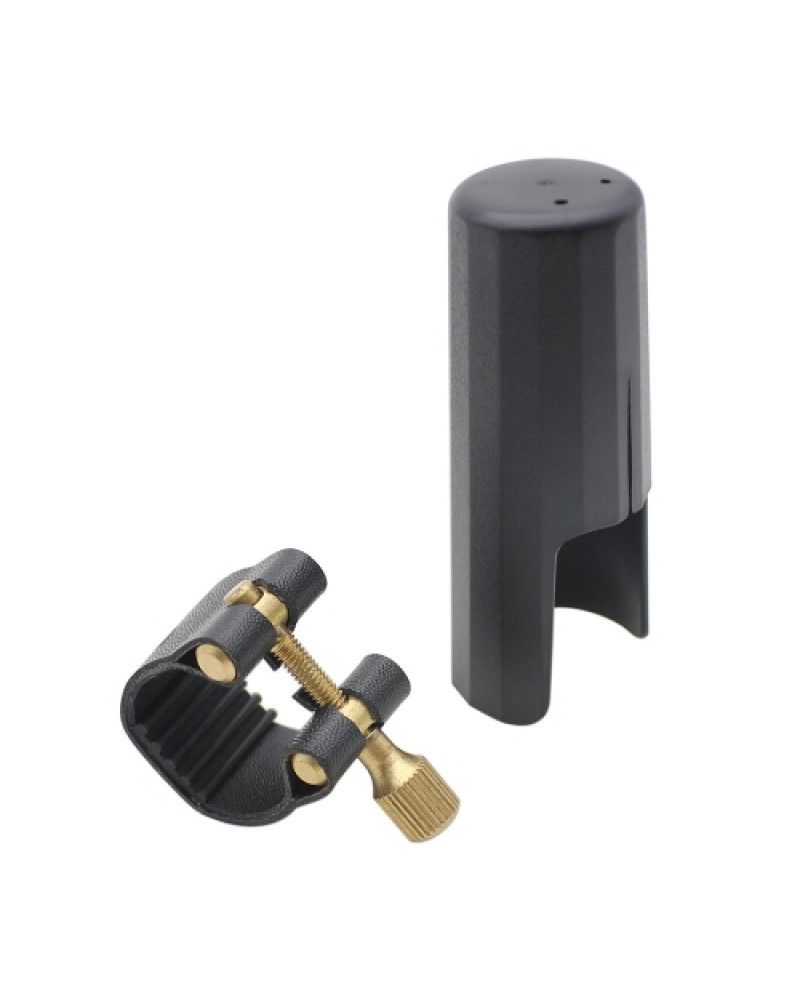 Leather Ligature Fastener with Plastic Cap for Clarinet Bakelite Mouthpiece Durable