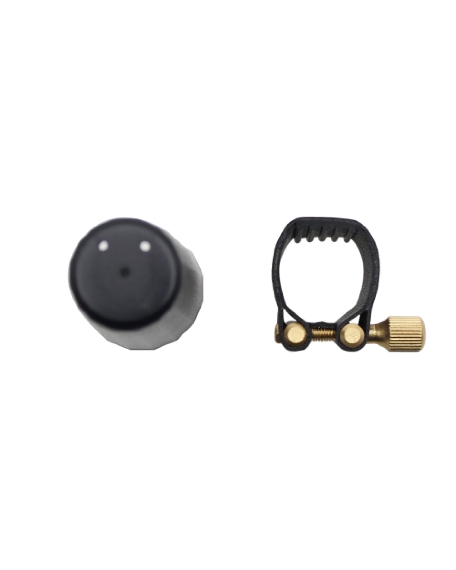 Leather Ligature Fastener with Plastic Cap for Soprano Sax Saxphone Bakelite Mouthpiece Durable