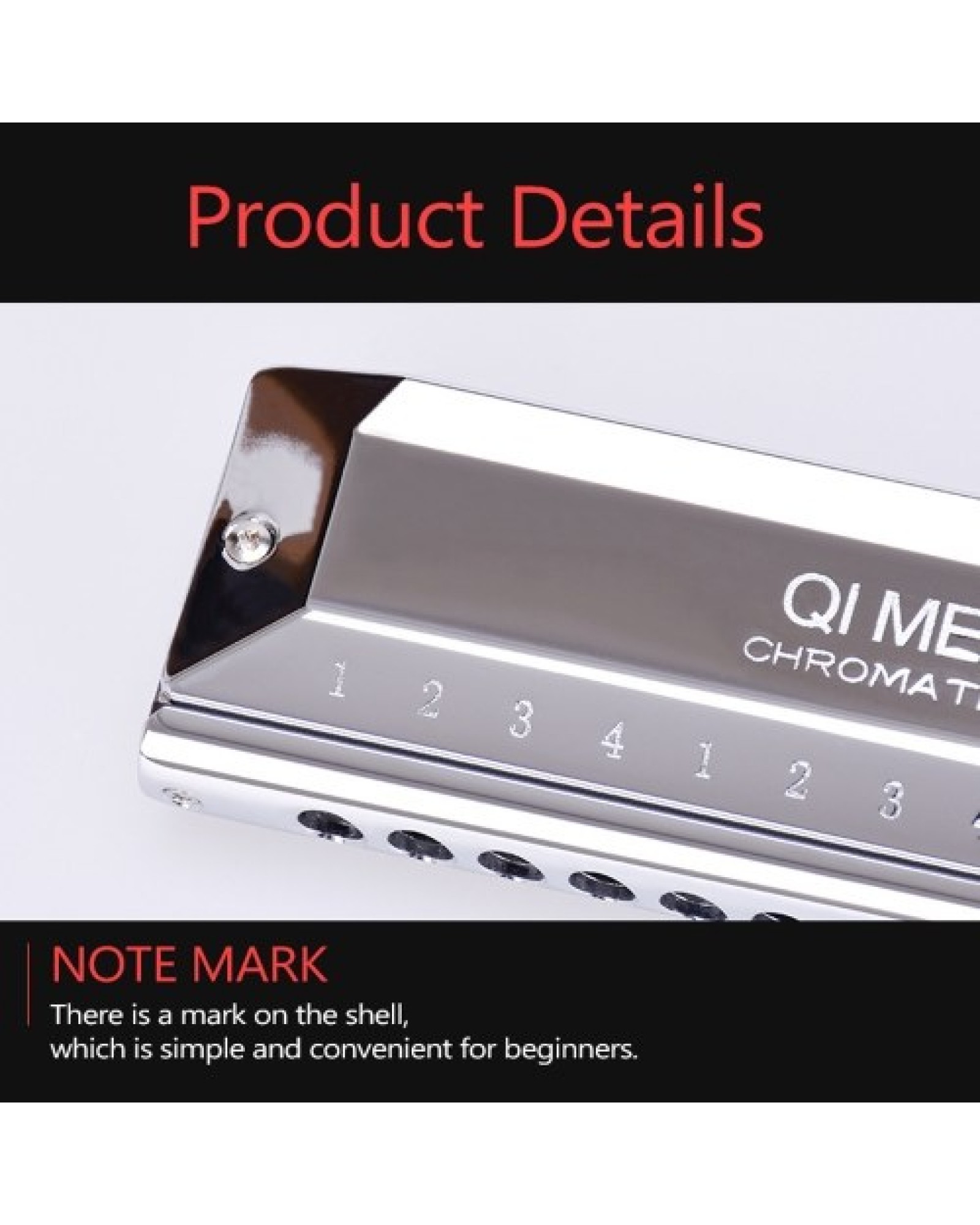 Chromatic Harmonica 16 Holes 64 Tones Mouth Organ Instrumentos Key C Professional Chromatic Harp Musical Instruments