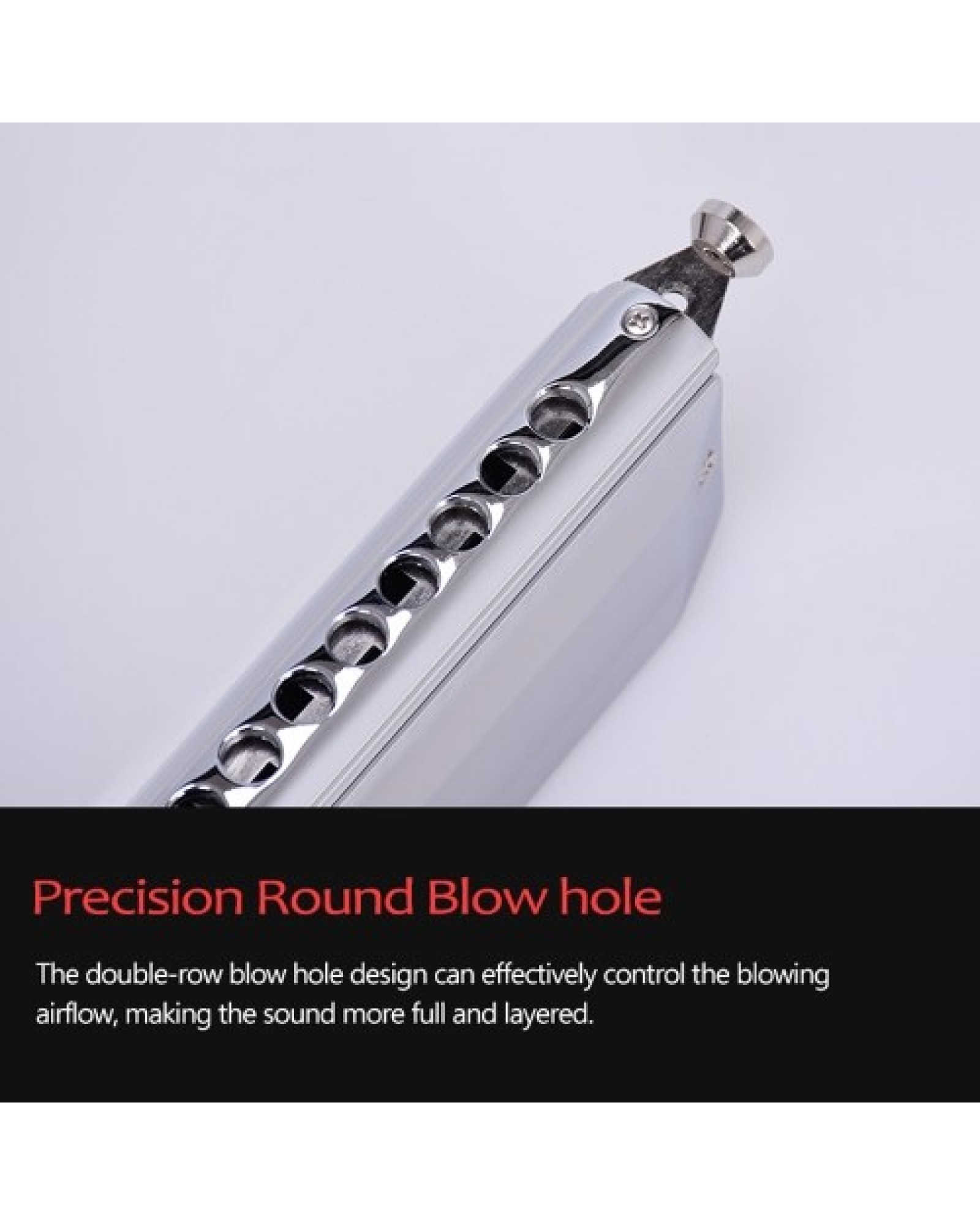 Chromatic Harmonica 16 Holes 64 Tones Mouth Organ Instrumentos Key C Professional Chromatic Harp Musical Instruments