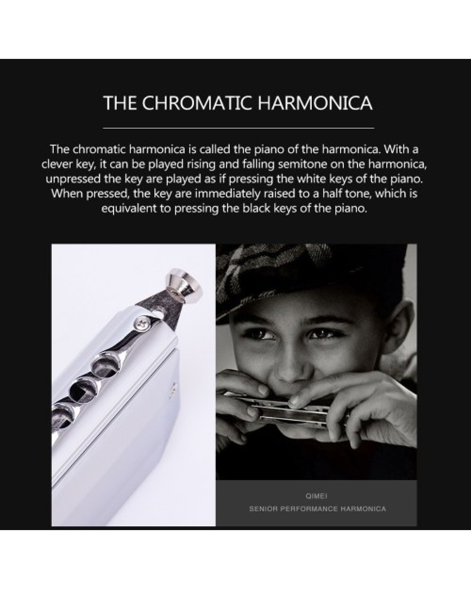 Chromatic Harmonica 16 Holes 64 Tones Mouth Organ Instrumentos Key C Professional Chromatic Harp Musical Instruments