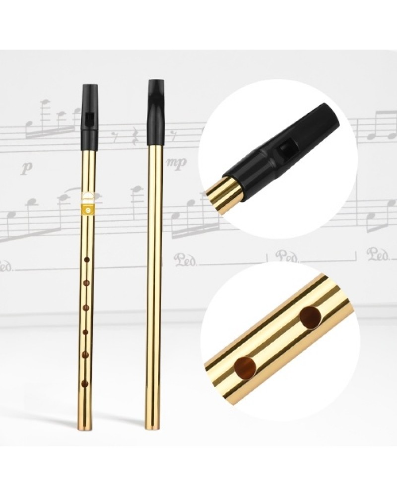 Irish Whistle Flute Key of C 6 Holes Flute Wind Musical Instruments for Beginners Intermediates Experts