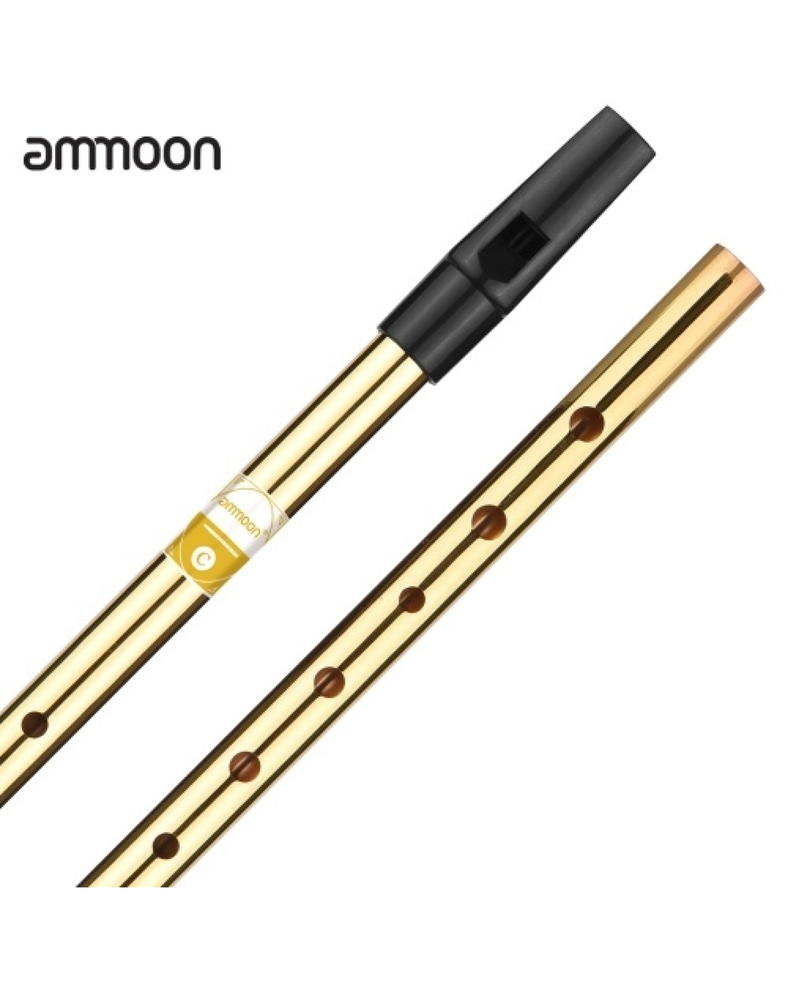 Irish Whistle Flute Key of C 6 Holes Flute Wind Musical Instruments for Beginners Intermediates Experts