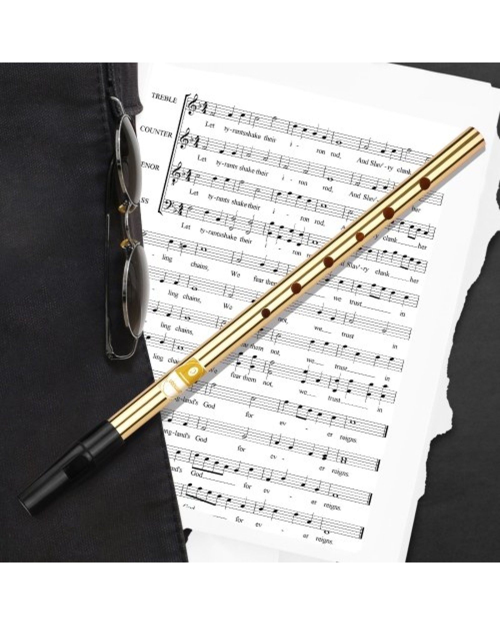 Irish Whistle Flute Key of C 6 Holes Flute Wind Musical Instruments for Beginners Intermediates Experts