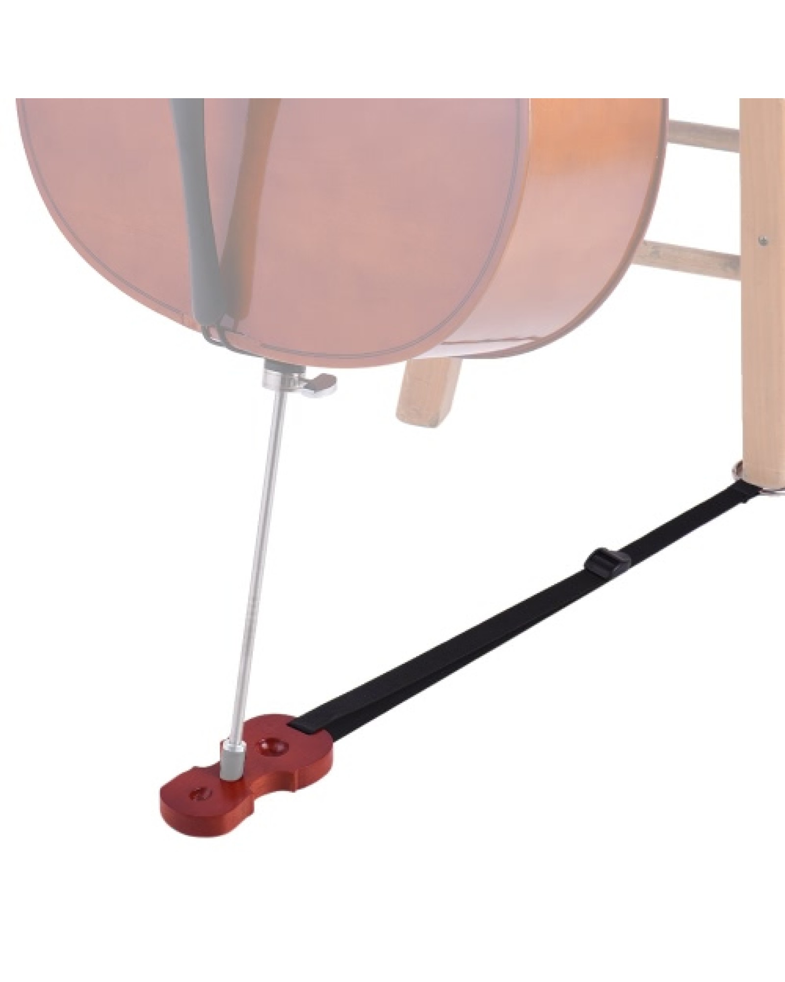 Hardwood Cello Endpin Non-slip Stop Holder Rest Anchor Protector Pad Cello Shape Rosewood Color