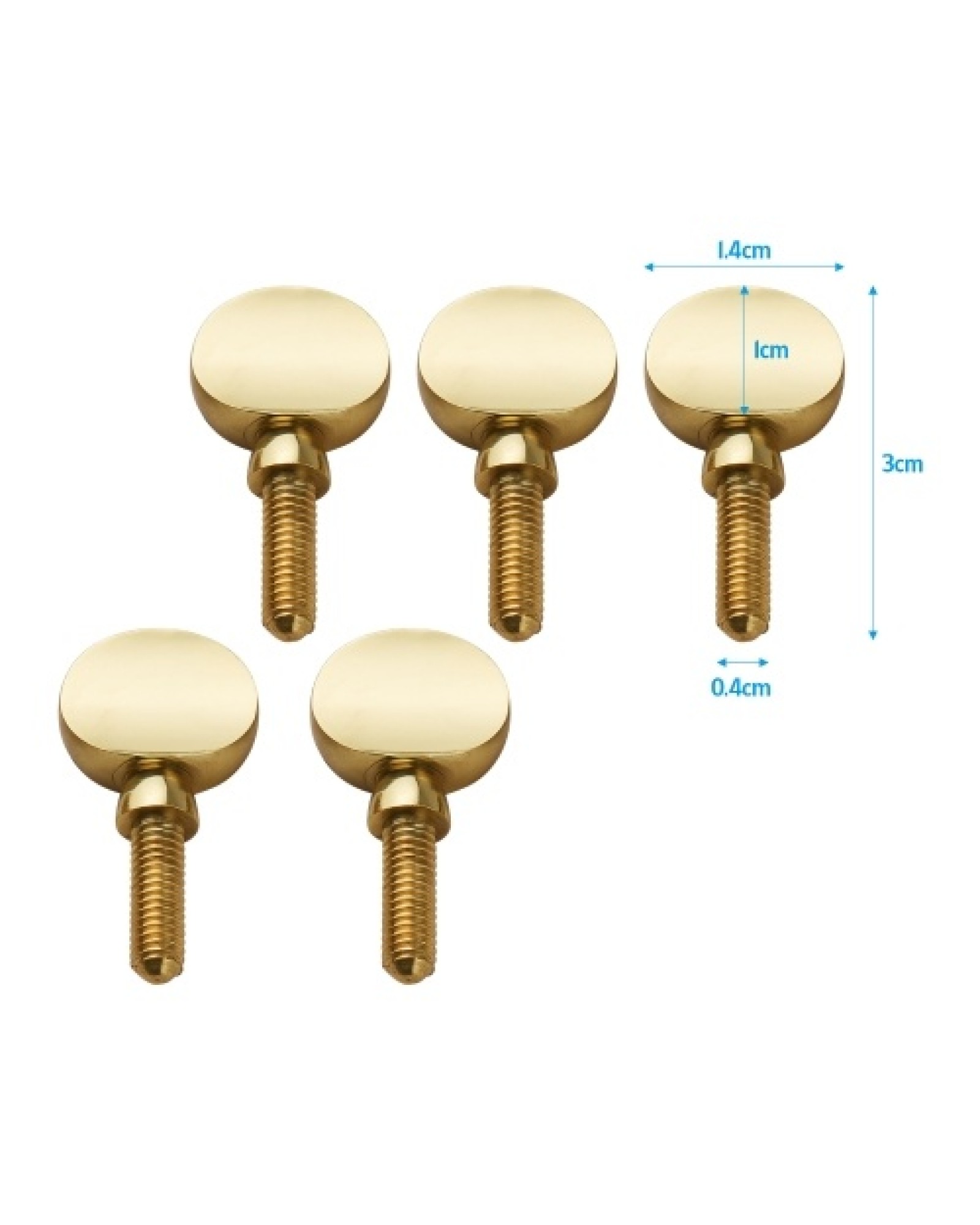 5pcs Brass Sax Neck Tightening Screws Saxophone Replacement Parts Copper Attachment Neck Receiver Tightening Attach Screw Univer