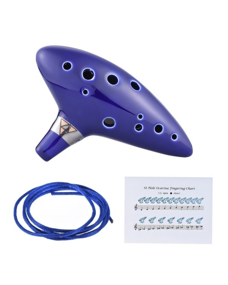 Ceramic Alto C Vessel Flute Wind Musical Instrument