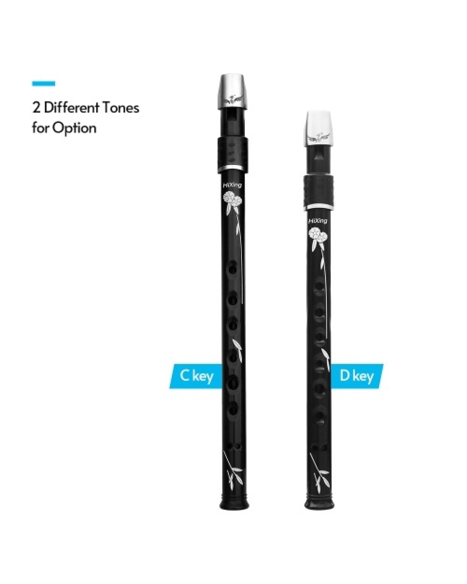 Lightweight Irish Whistle Tin Whistle Flute Recorder Instrument C key