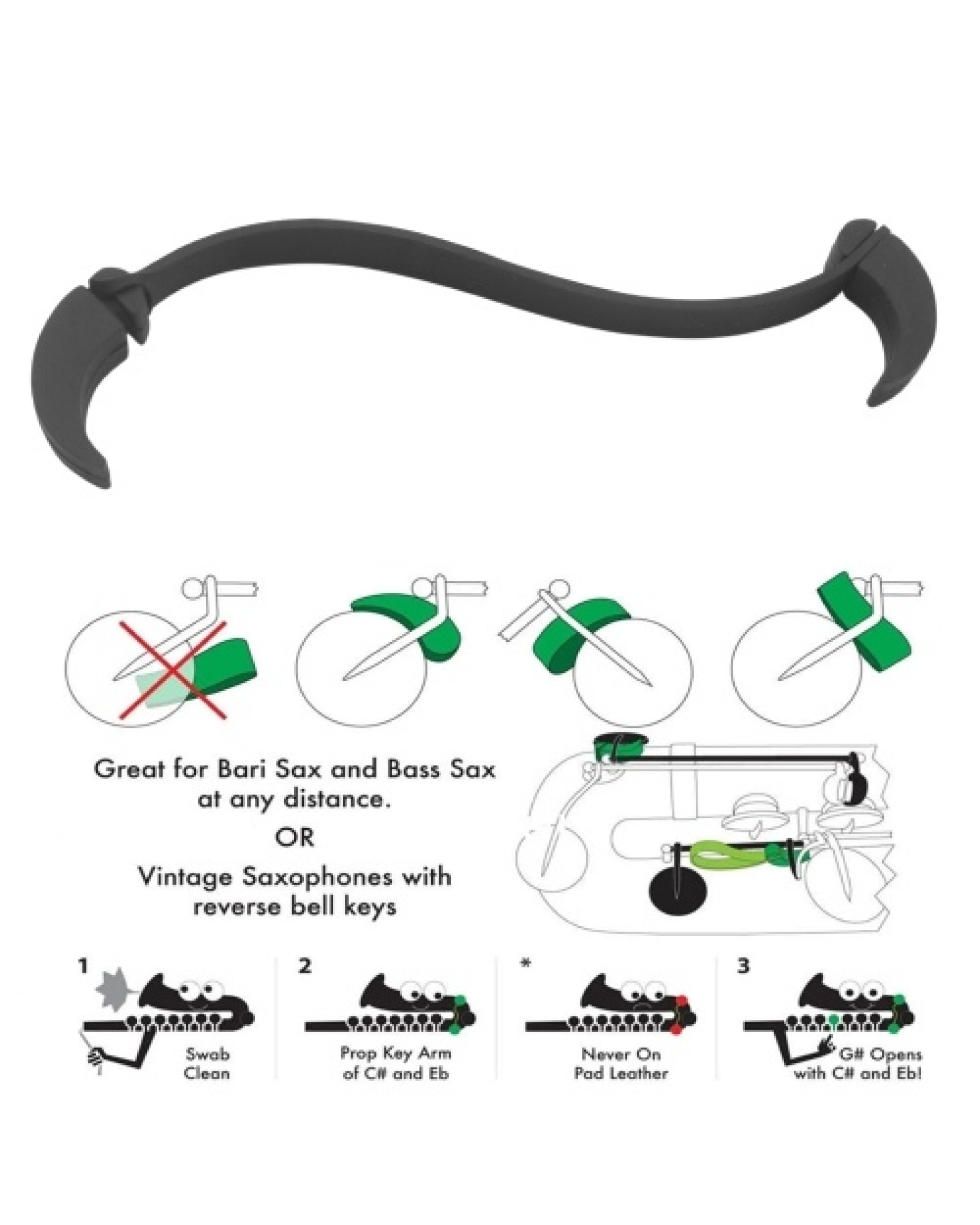 Saxophone Key Props Sax Pad Anti-Sticking Tool Silicone Saxophone Leather Pad Protector Alto/Tenor Saxophones Cleaning Maintenan