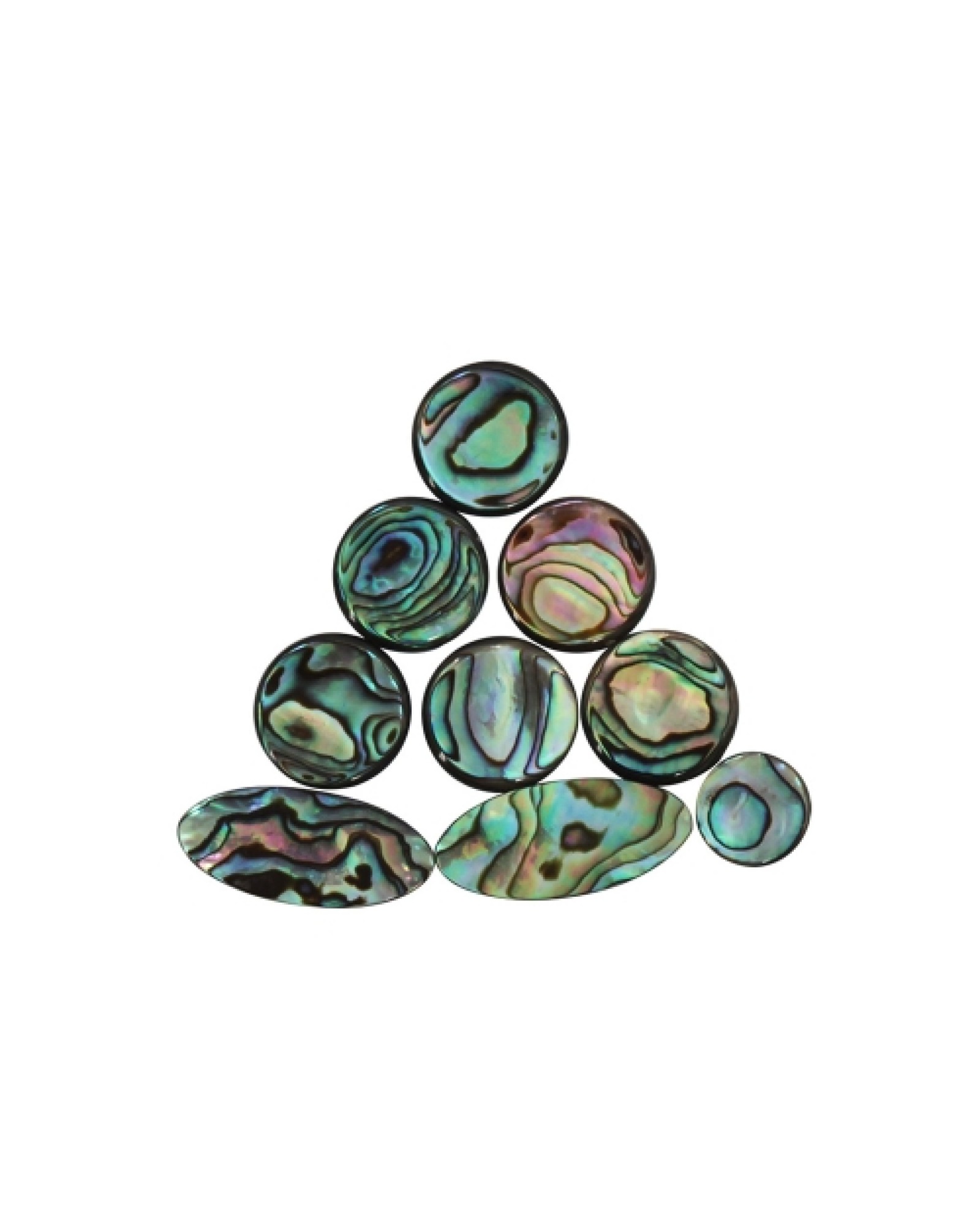 9pcs Colorful Abalone Shell Key Button Inlays for Tenor/ Alto/ Soprano Sax Saxophone