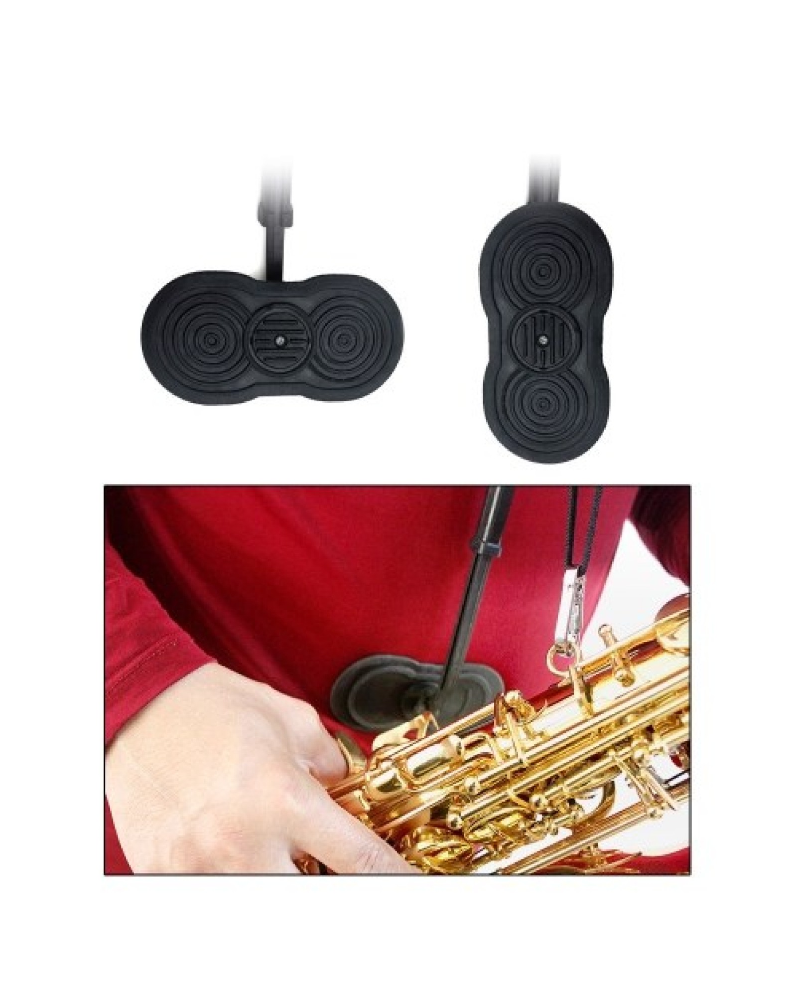 Comfortable Saxophone Shoulder Strap Sax Harness Strap Adjustable for Alto/Tenor/Soprano Saxophones