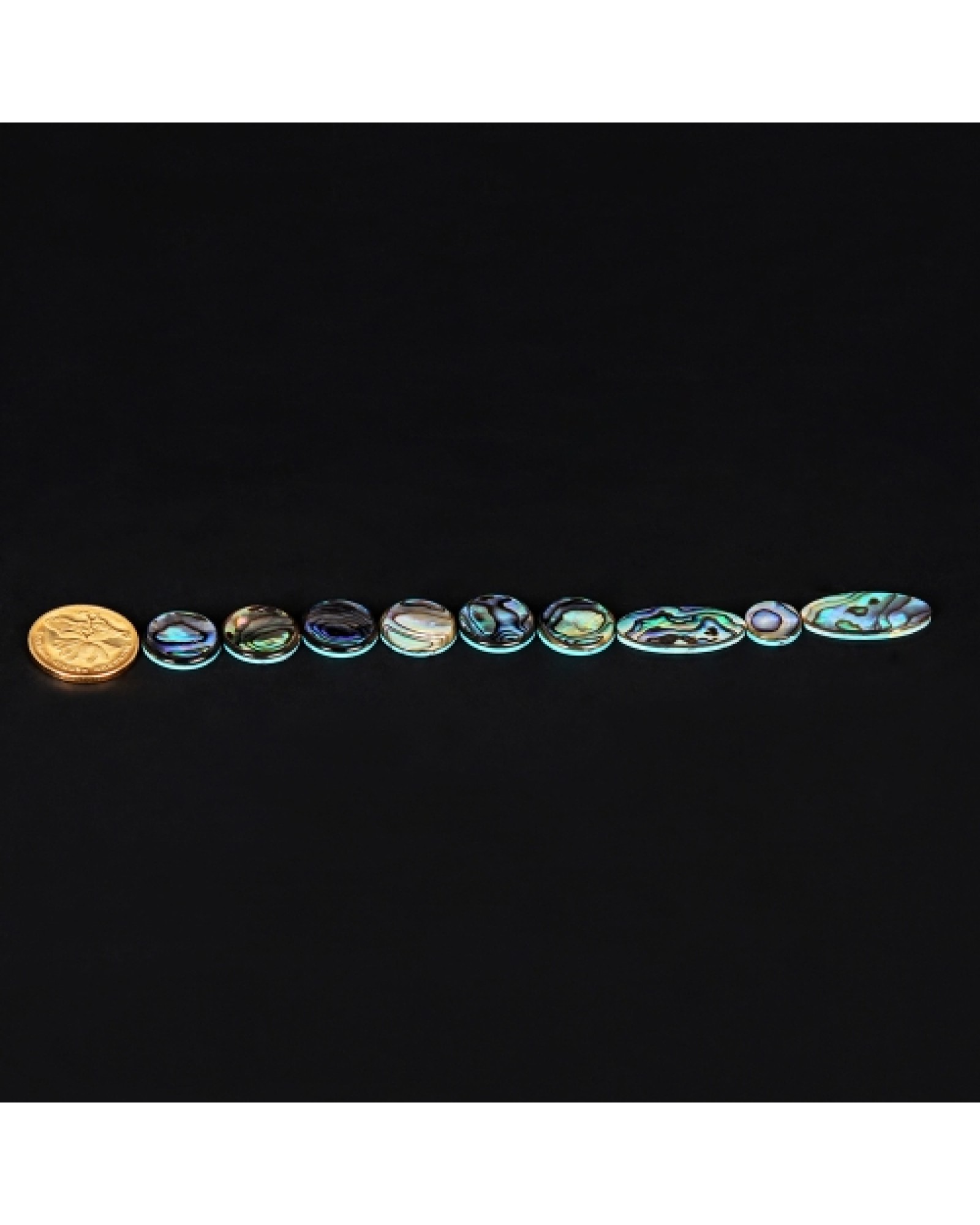 9pcs Colorful Abalone Shell Key Button Inlays for Tenor/ Alto/ Soprano Sax Saxophone
