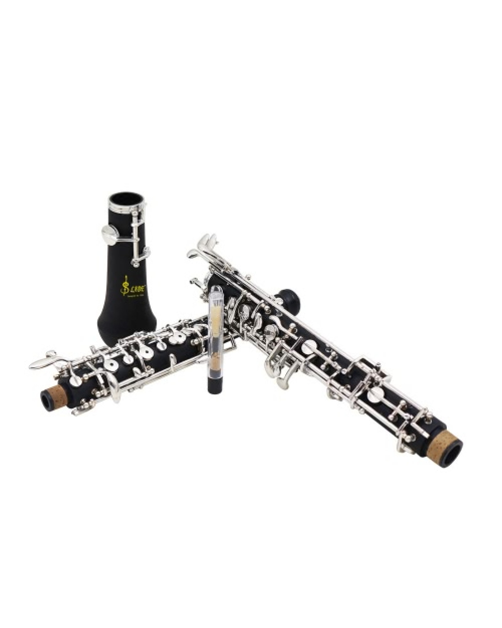 Professional Oboe C Key Cupronickel Plated Silver Woodwind Musical Instrument