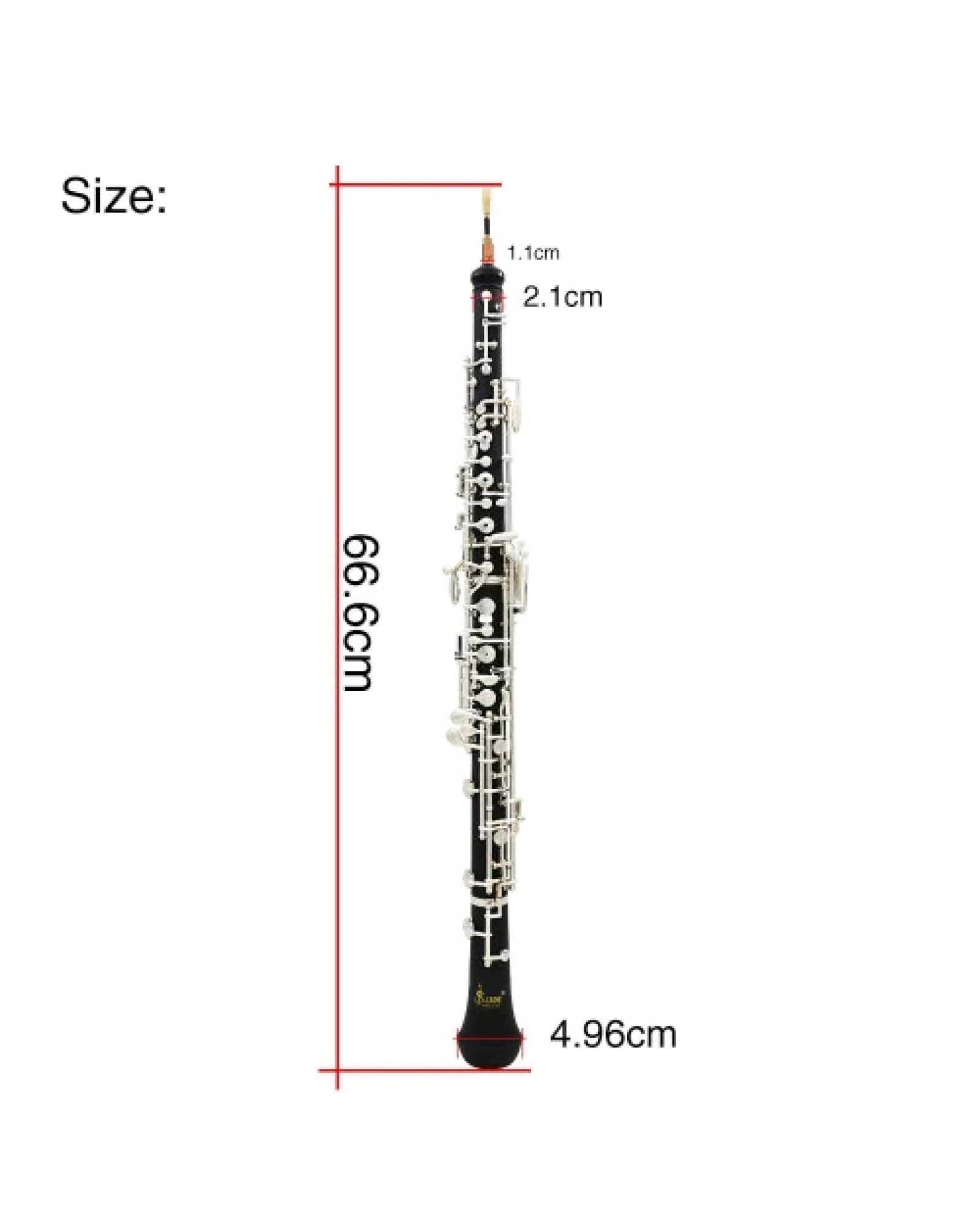 Professional Oboe C Key Cupronickel Plated Silver Woodwind Musical Instrument