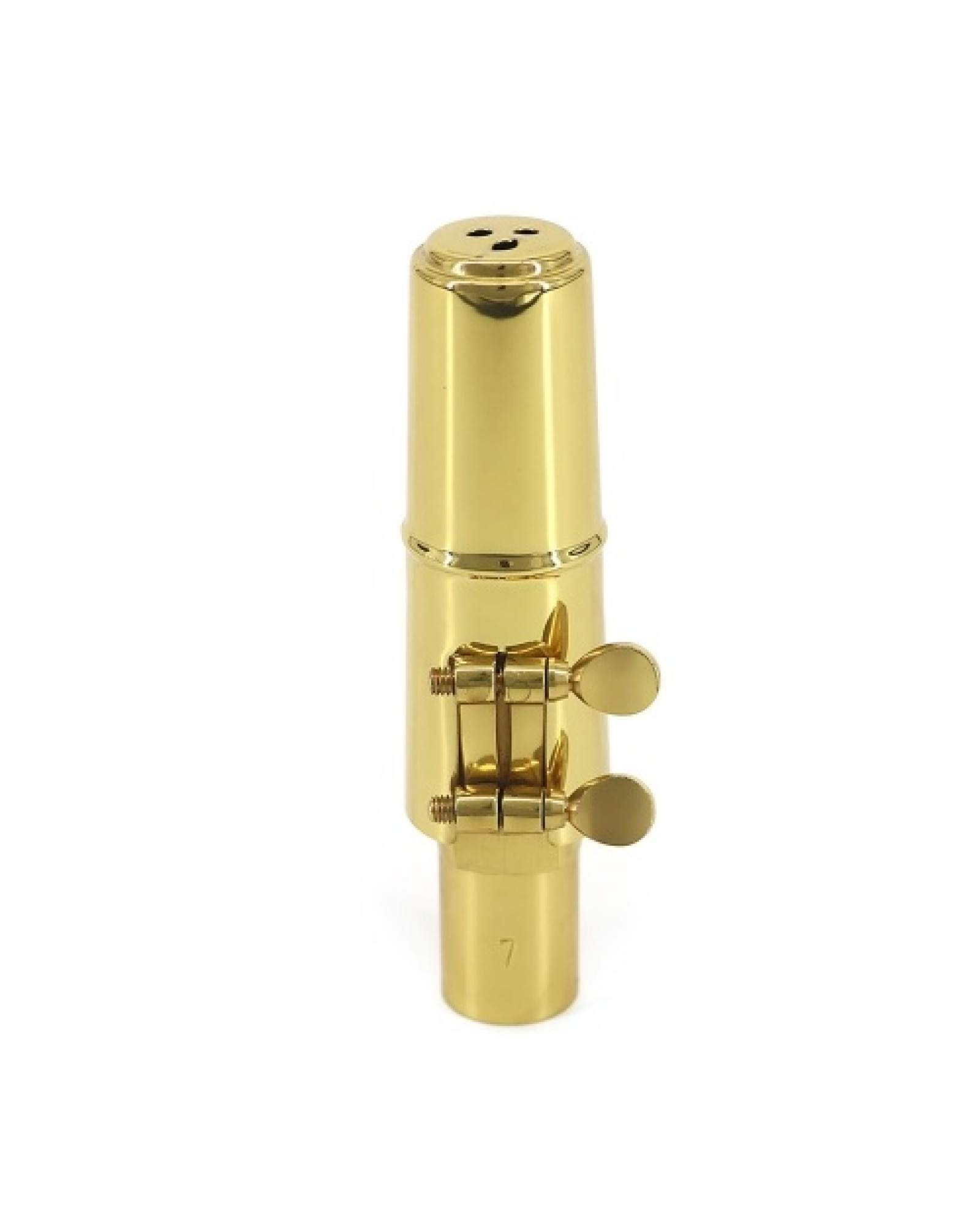 6C Tenor Saxophone Mouthpiece Musical Instrument Accessories Brass Material with Reed Cap Buckle Patch