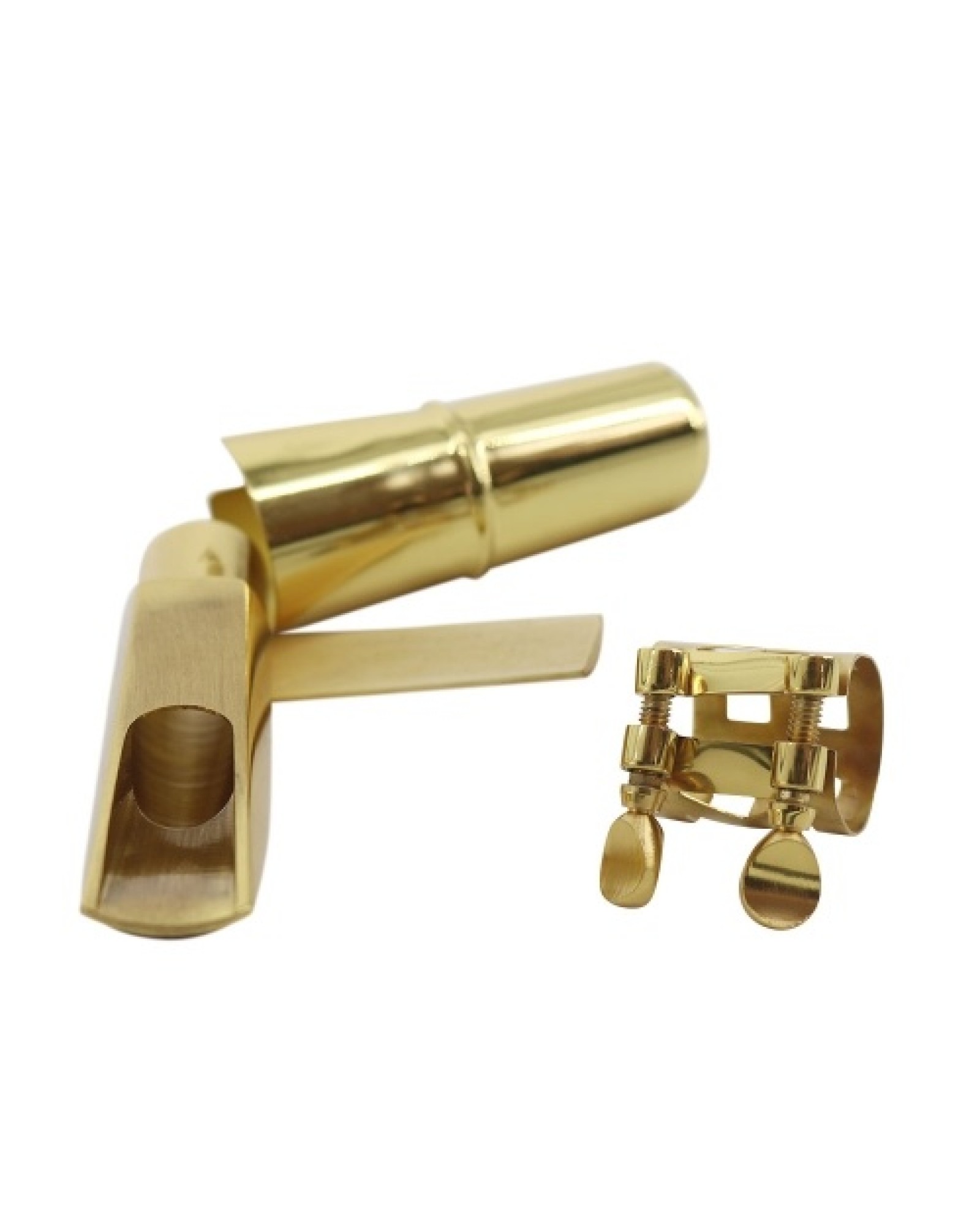 6C Tenor Saxophone Mouthpiece Musical Instrument Accessories Brass Material with Reed Cap Buckle Patch