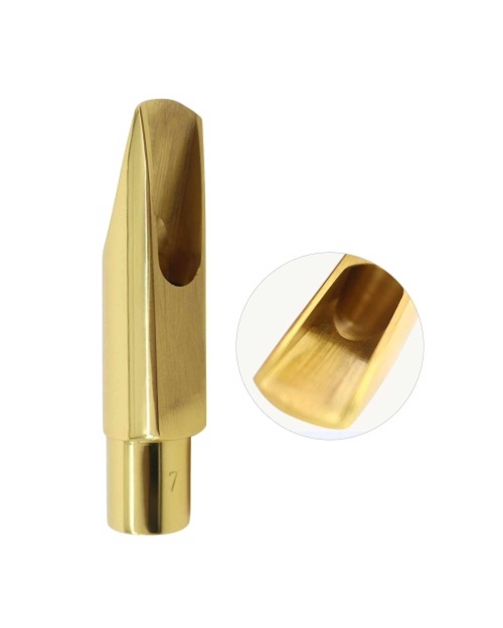 6C Tenor Saxophone Mouthpiece Musical Instrument Accessories Brass Material with Reed Cap Buckle Patch
