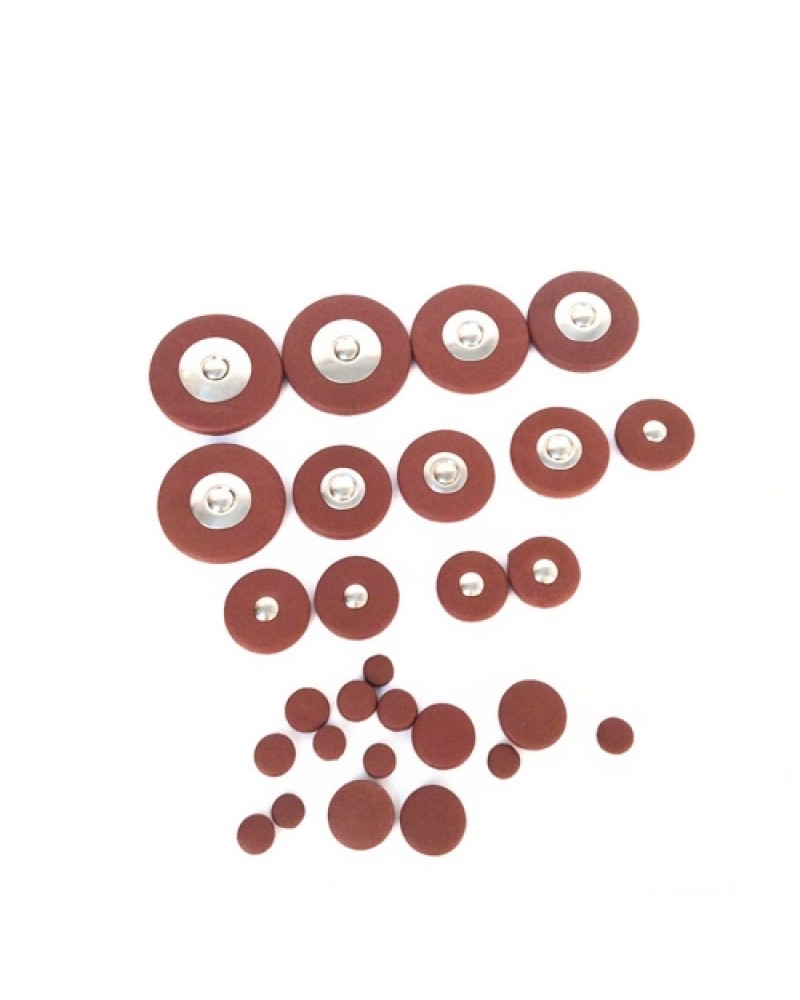 26 Pieces of Sax Leather Pads Replacement for Alto Saxophone