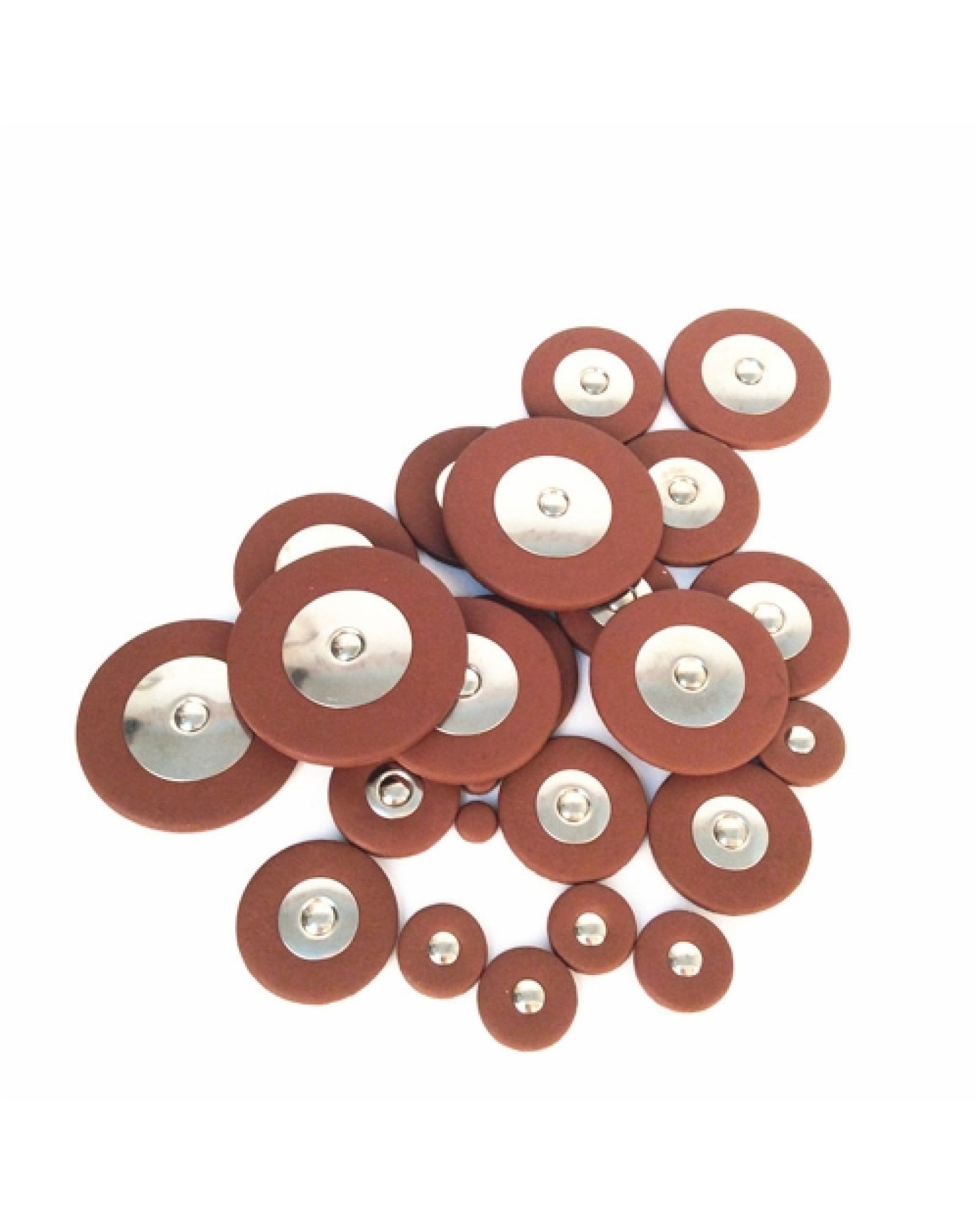 26 Pieces of Sax Leather Pads Replacement for Alto Saxophone