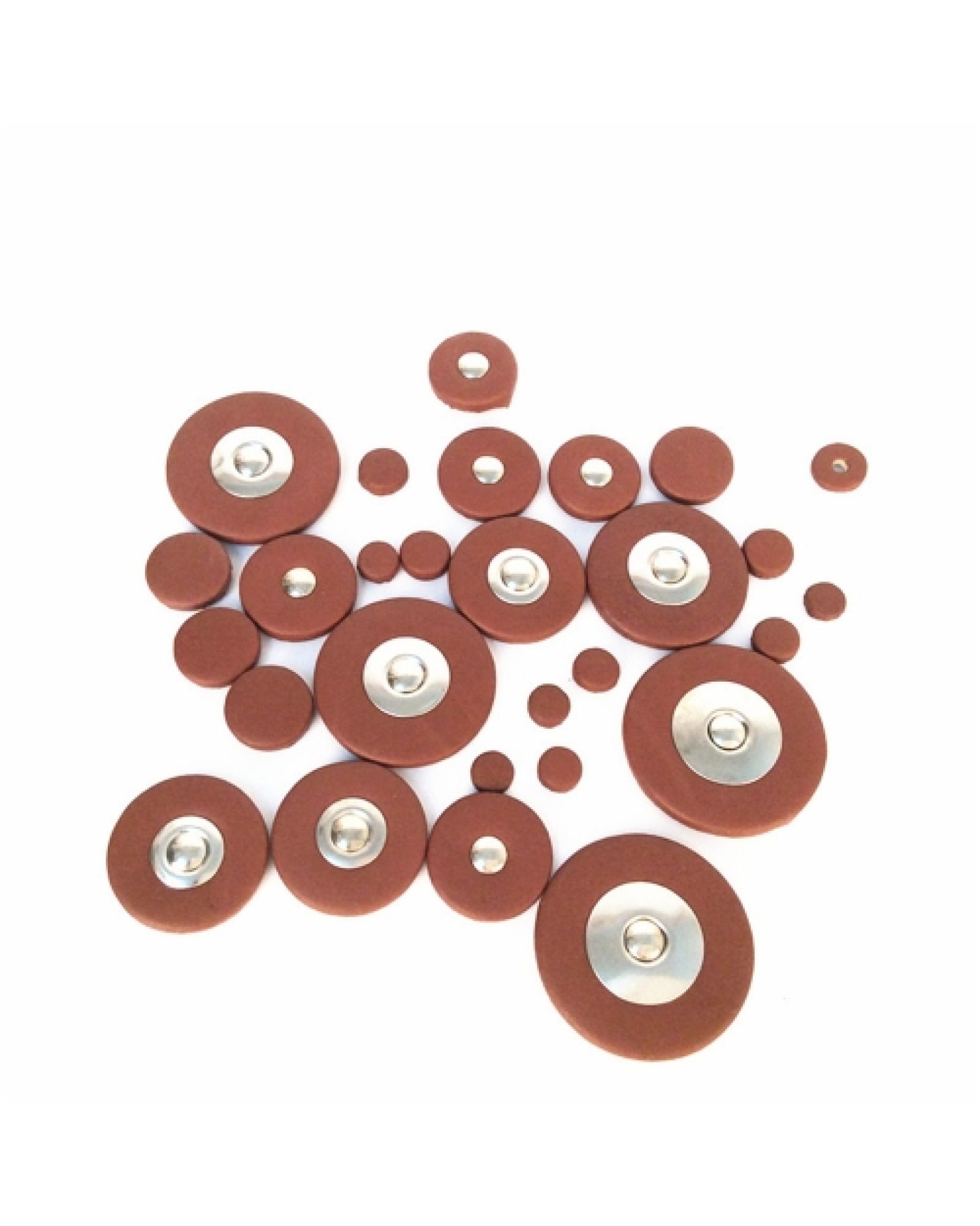 26 Pieces of Sax Leather Pads Replacement for Alto Saxophone