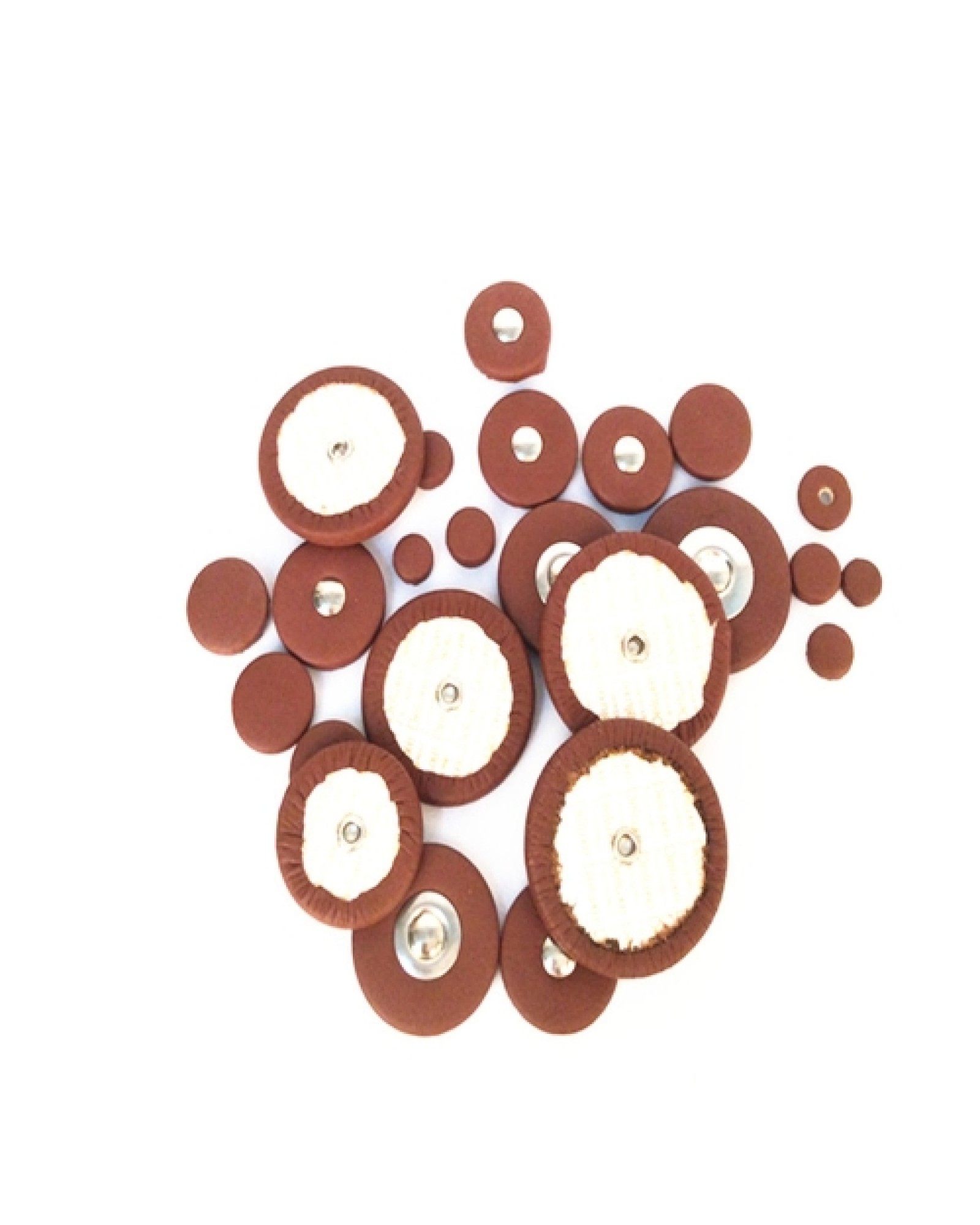 26 Pieces of Sax Leather Pads Replacement for Alto Saxophone