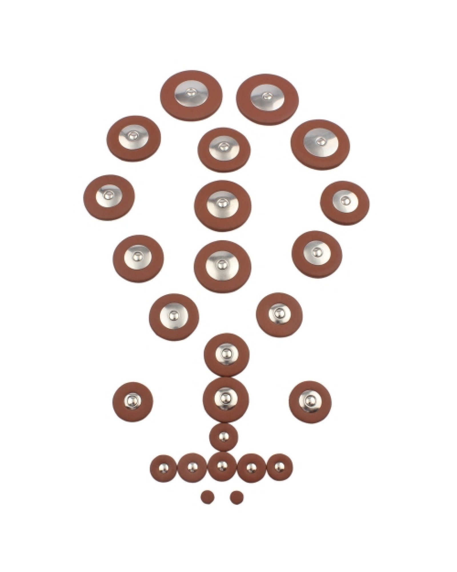 25pcs Sax Leather Pads Replacement for Tenor Saxophone
