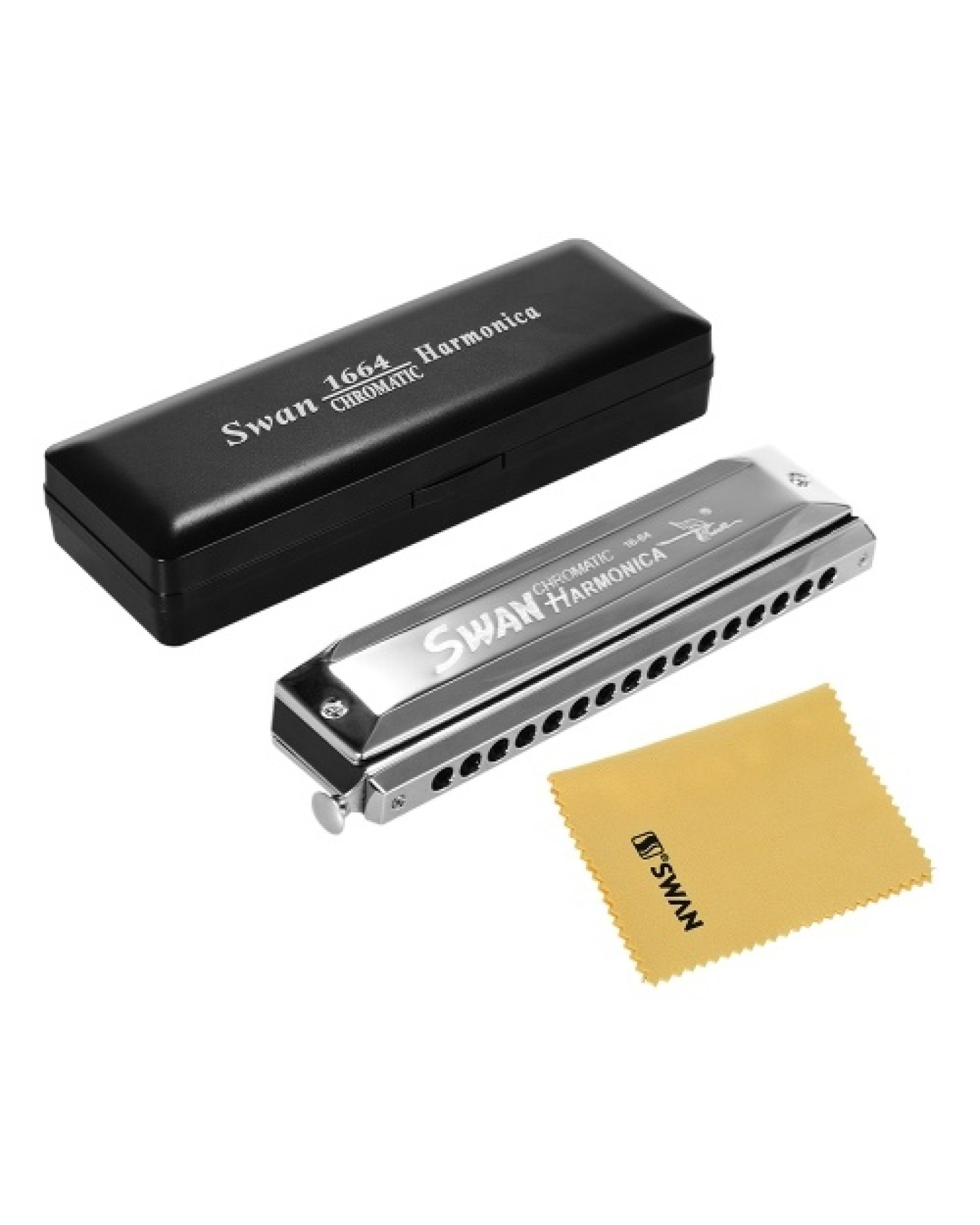 Swan SW-1664 16 Holes Chromatic Harmonica C Key 64 Tones Mouth Organ