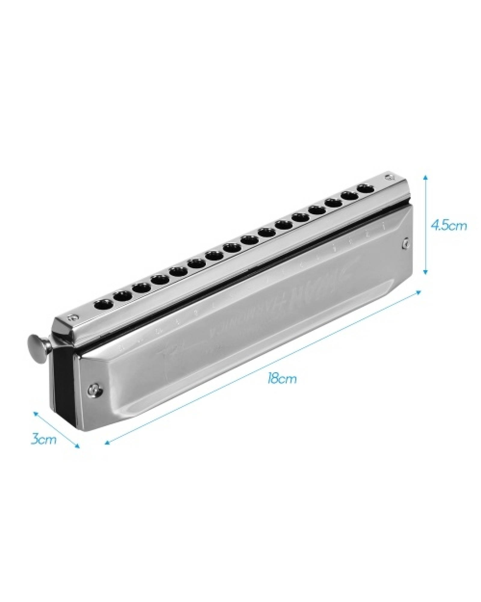 Swan SW-1664 16 Holes Chromatic Harmonica C Key 64 Tones Mouth Organ