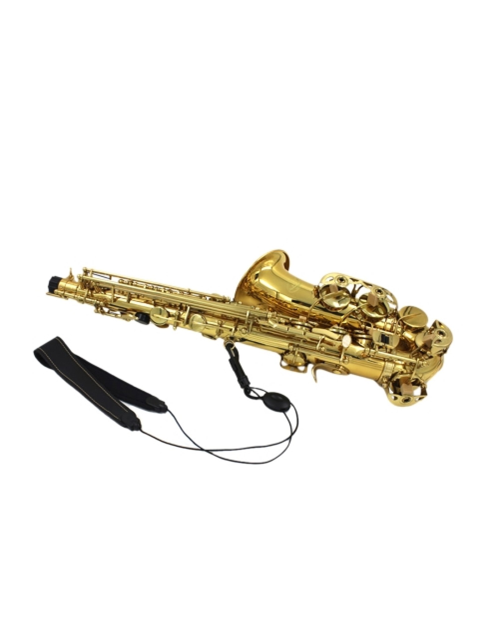 Adjustable Saxophone Sax Neck Strap Leather Nylon Padded with Hook Clasp