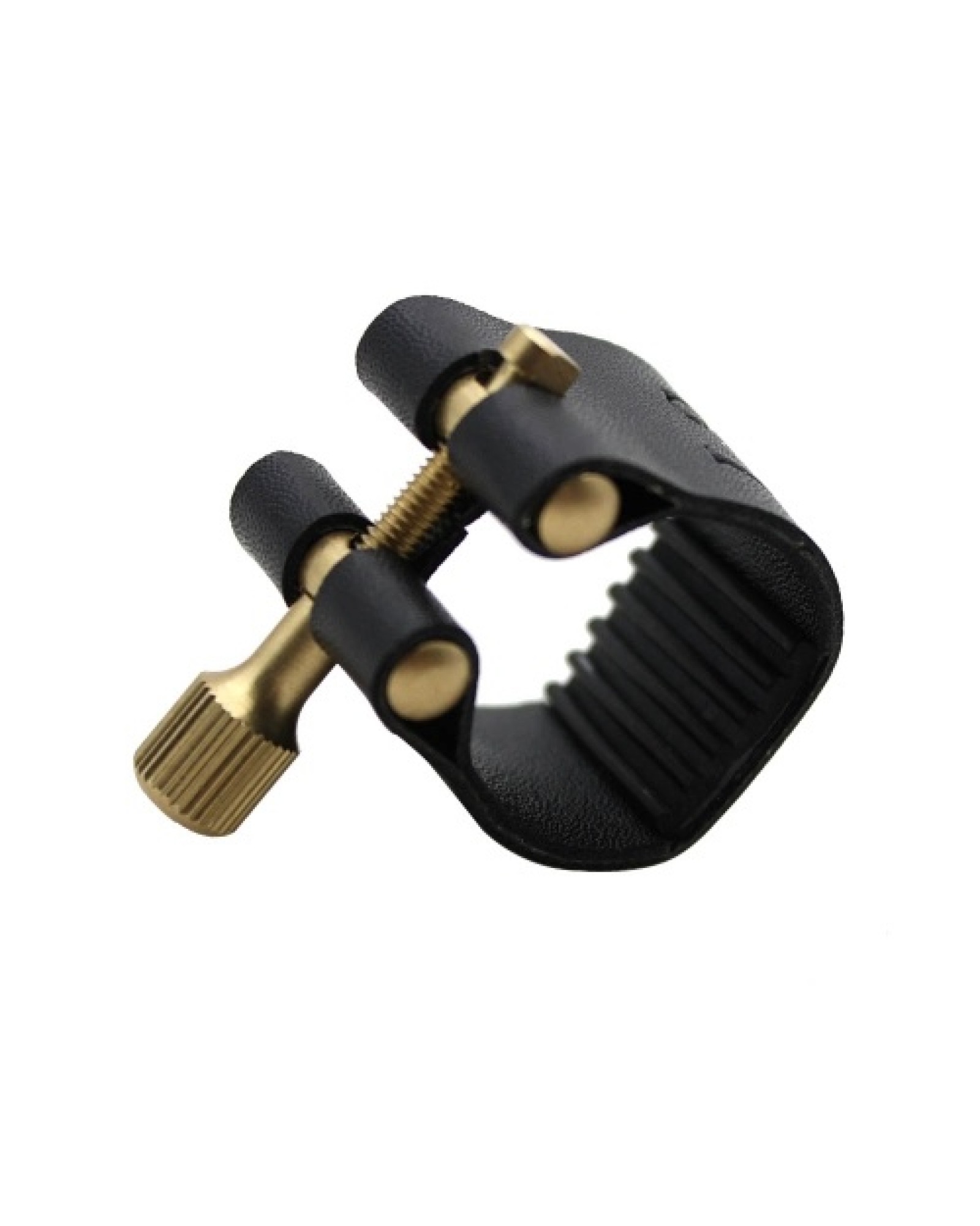 Ligature Fastener for Alto Sax Saxophone Rubber Mouthpiece Artificial Leather Compact Durable