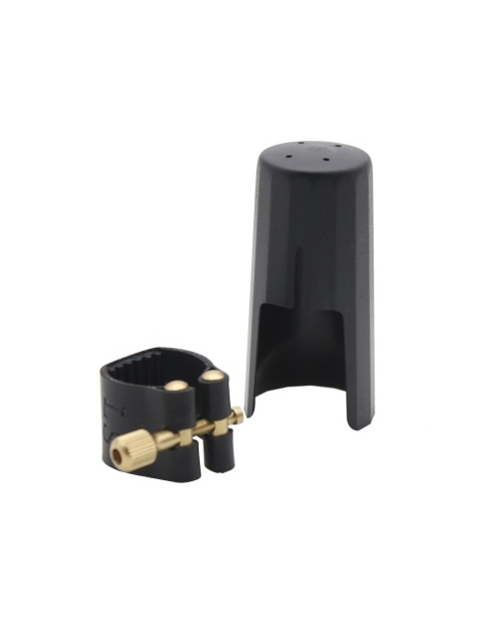 Ligature Fastener for Alto Sax Saxophone Rubber Mouthpiece Artificial Leather Compact Durable