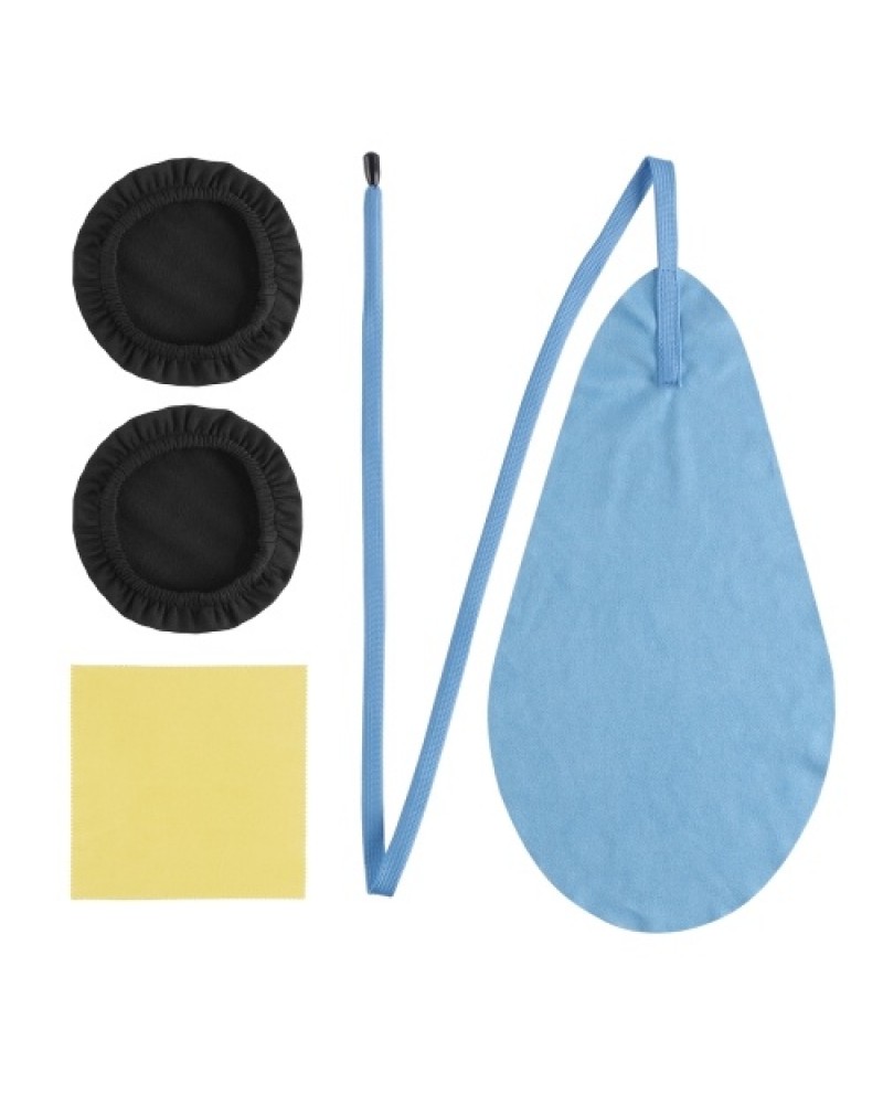 Wind Instrument Bell Cover and Cleaning Cloth Kit Dustproof Moistureproof Reusable Cover Cleaning Swab Wiping Cloth for Trumpet 