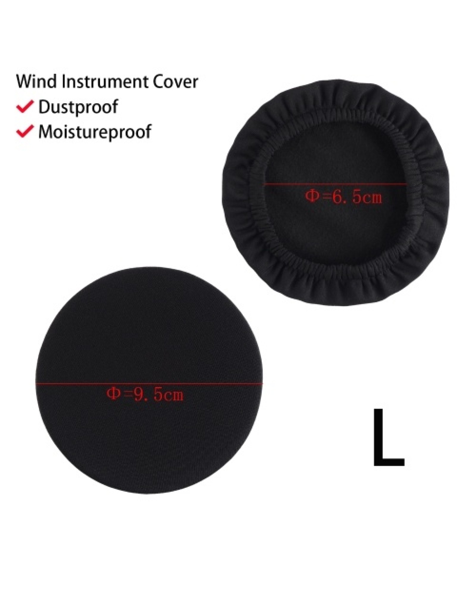Wind Instrument Bell Cover and Cleaning Cloth Kit Dustproof Moistureproof Reusable Cover Cleaning Swab Wiping Cloth for Trumpet 