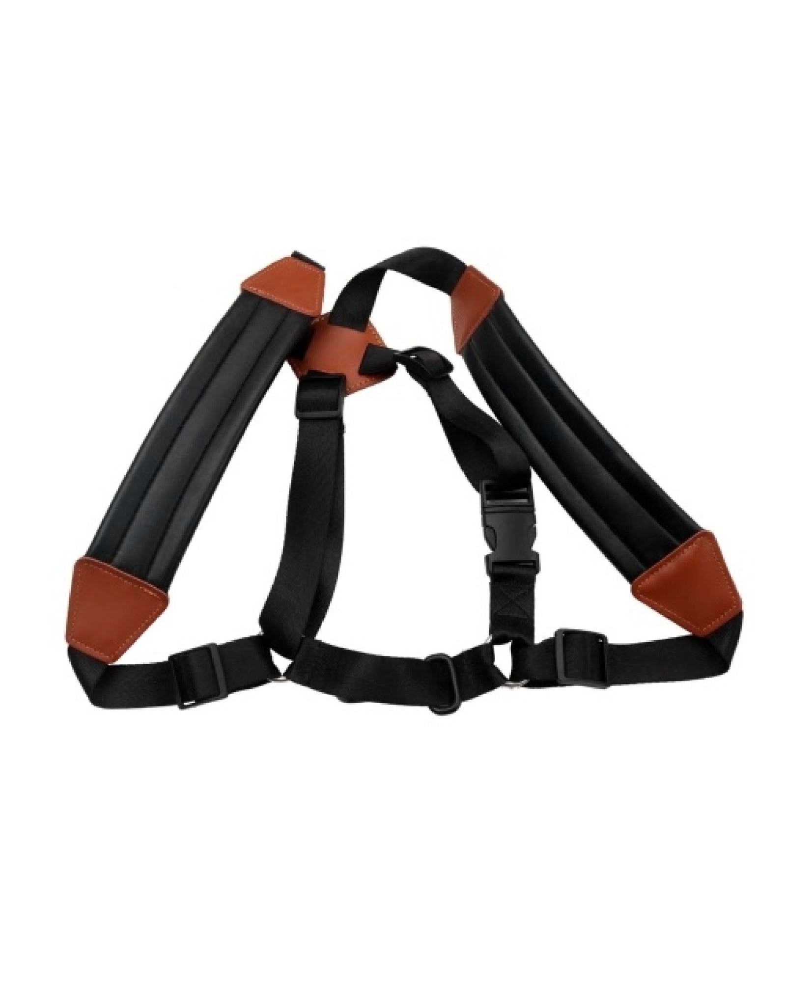 Saxophone Strap Sax Shoulder Strap Adjustable Padded Leather Strap for Soprano Alto Baritone Saxophone