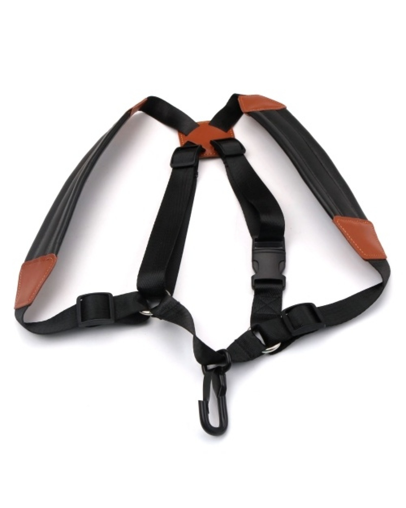 Saxophone Strap Sax Shoulder Strap Adjustable Padded Leather Strap for Soprano Alto Baritone Saxophone